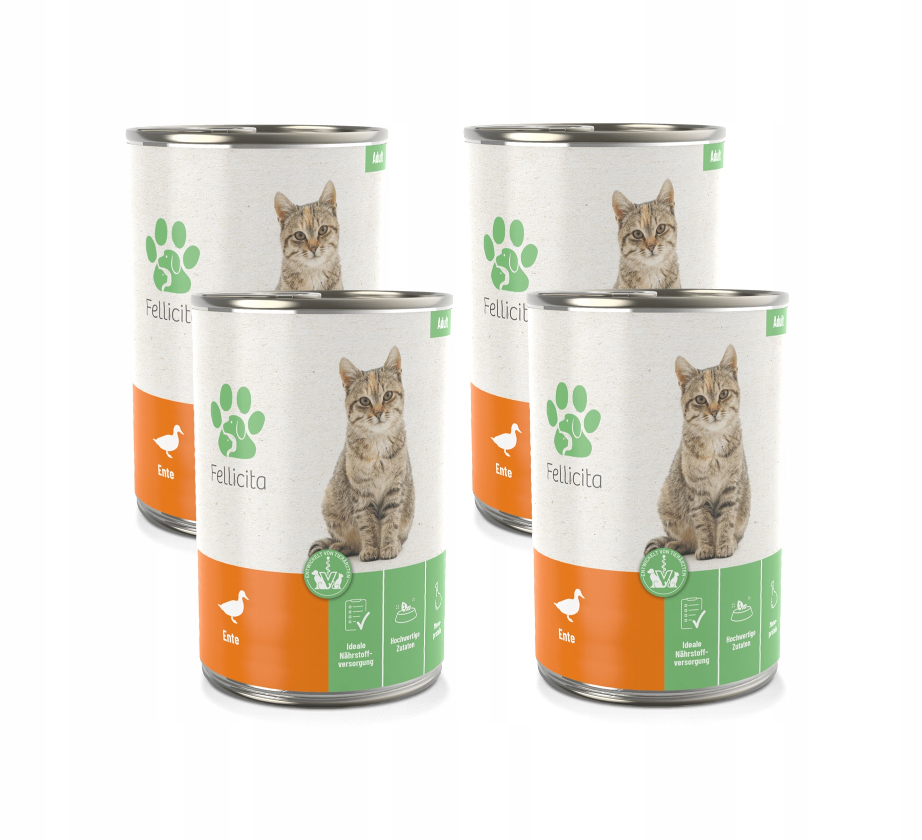 Levně Fellicita Cat Pure Duck kachna 4x400 g