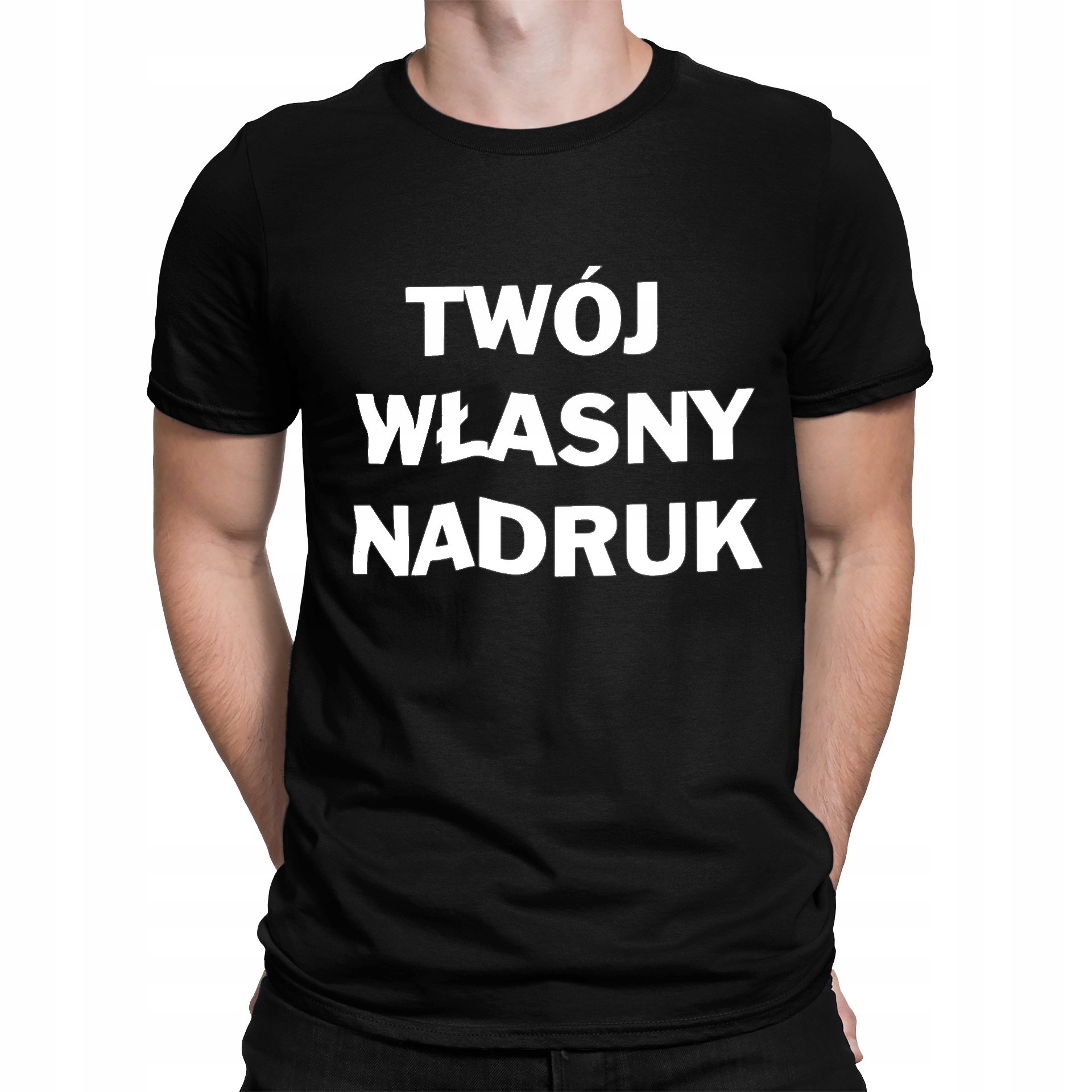 

T-shirt Koszulka Z Własnym Nadrukiem Napisem Logo
