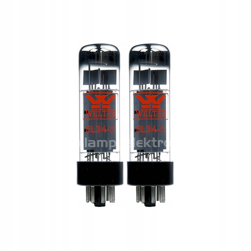 EL34-S EL34 Rft Welter Nos 2 ks vybraný pár