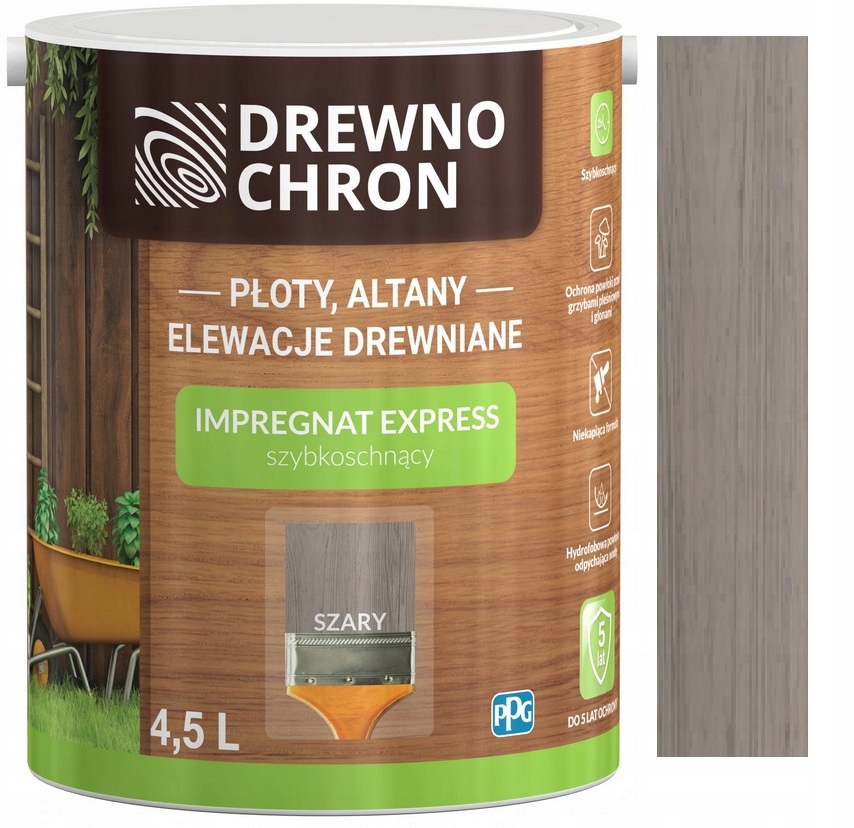 

Drewnochron Impregnat Express Szary 4.5L