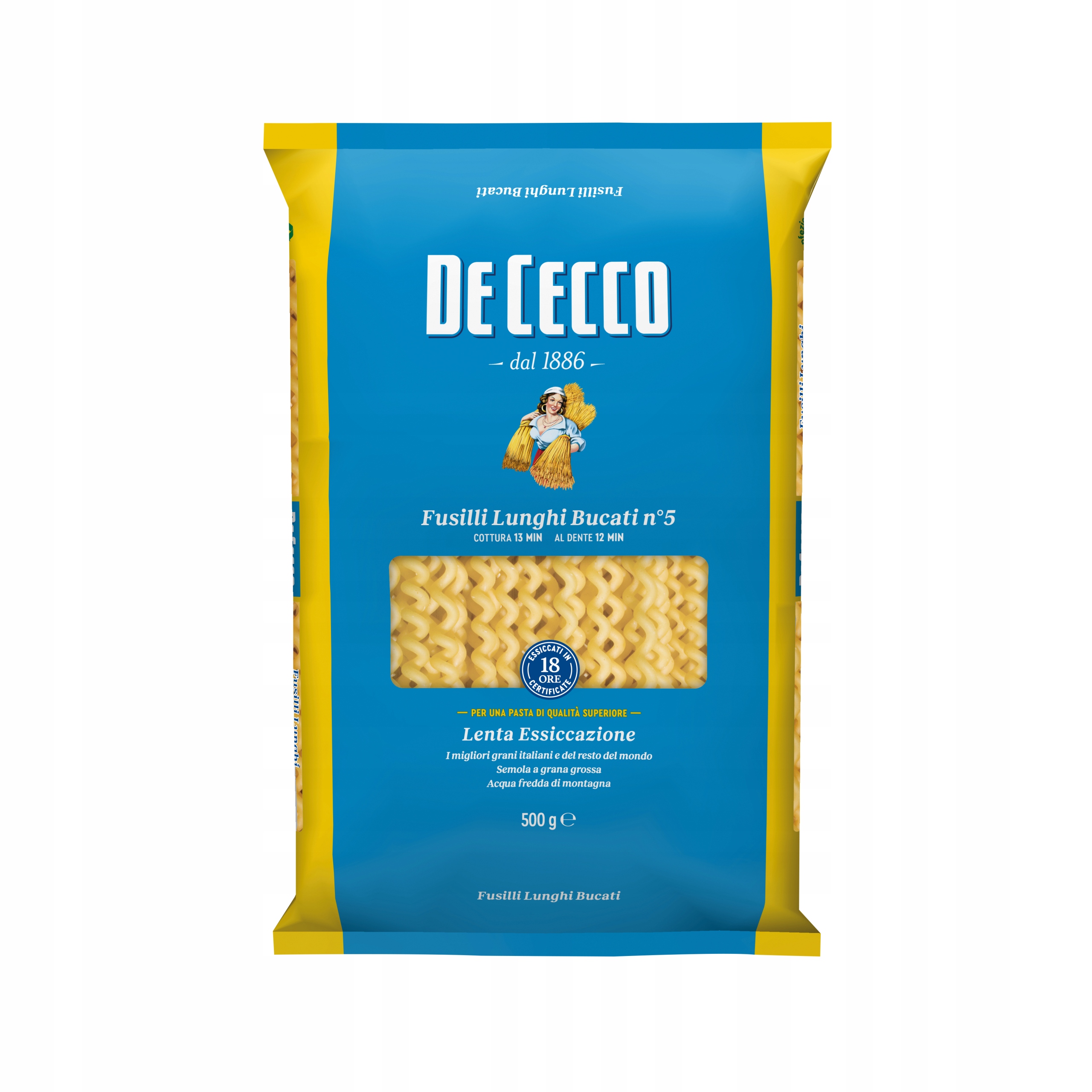 De Cecco fusilli lunghi bucati 500 g długie świdry 9501989779 Allegro.pl