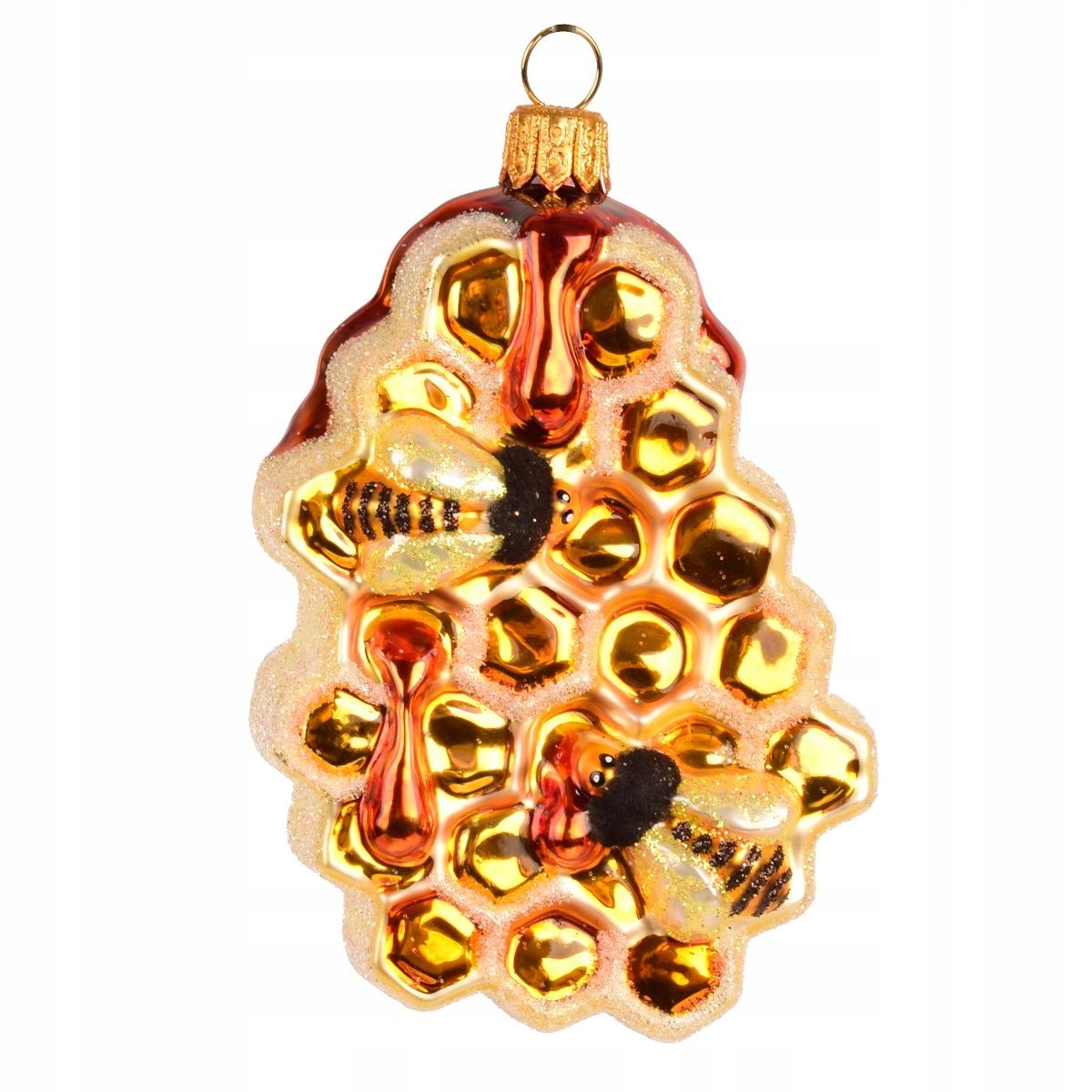 

Bombka szklana plaster miodu dla pszczelarza