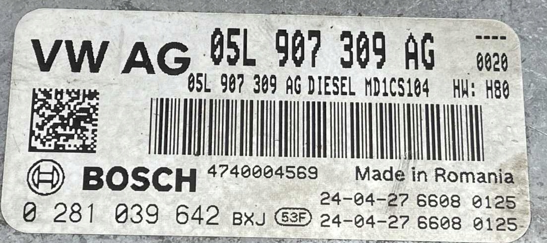 VW GOLF VIII 8 20- control unit computer of the engine ECU 05L907309AG
