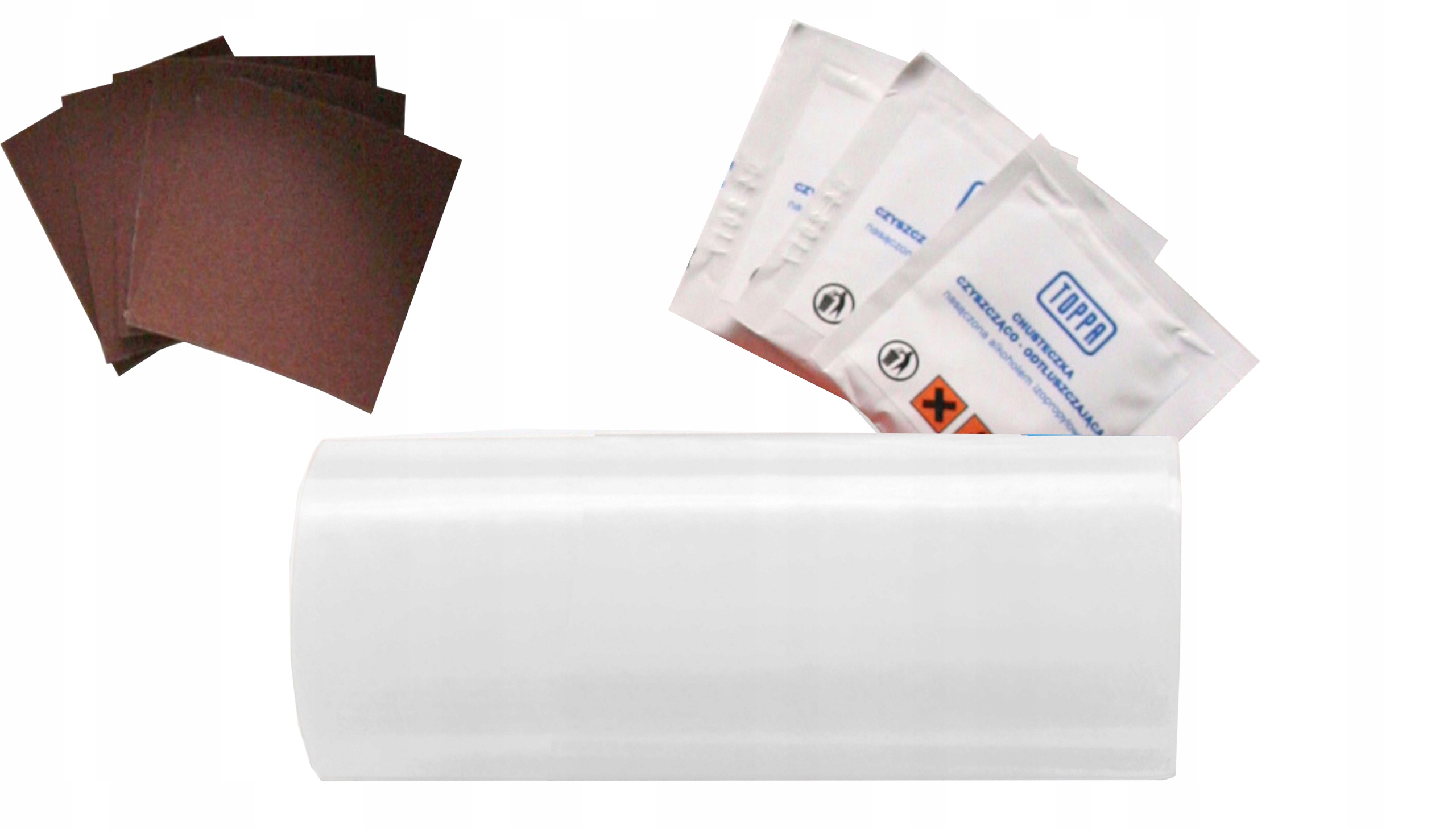 Zestaw Naprawczy Do Łatania Plandek 220x10cm BIAŁY