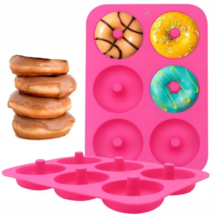 FORMA SILIKONOWA NA DONUTY OPONKI FOREMKA DO PĄCZKÓW PĄCZKI BABECZKI 6 Marka inna