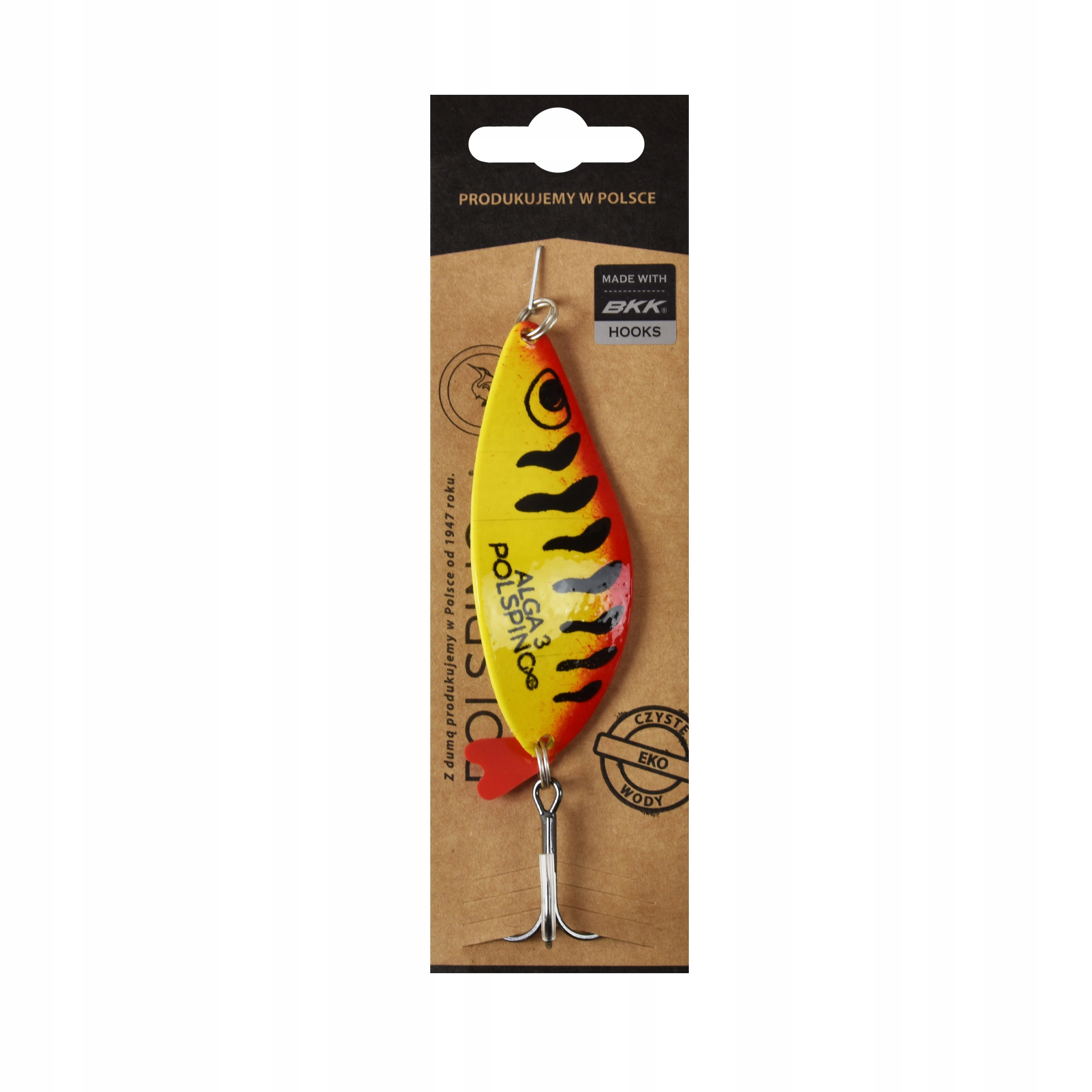Błystka wahadłowa Polsping Alga Yellow Tiger rozm.#3 30g 8cm 1szt.