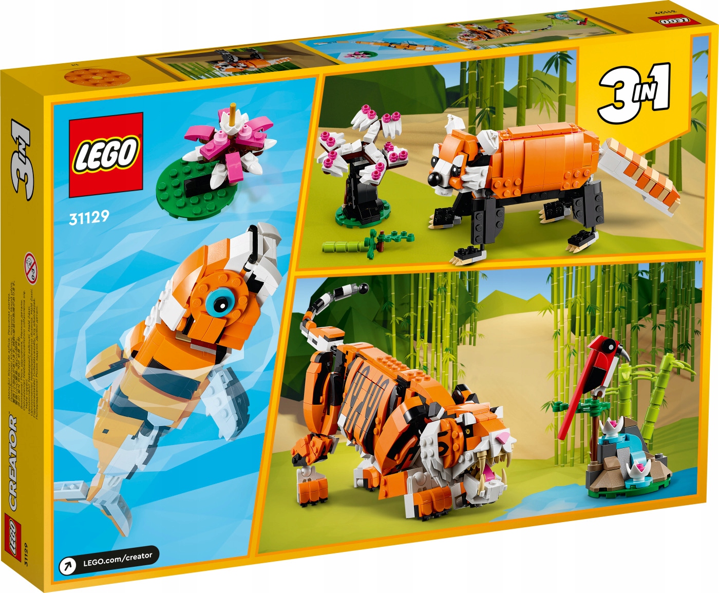 LEGO CREATOR 31129 Majestatyczny tygrys Marka LEGO