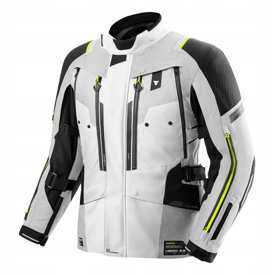 Shima Hero 3.0 G2 Grey Fluo Motocyklová Textilná Bunda XL