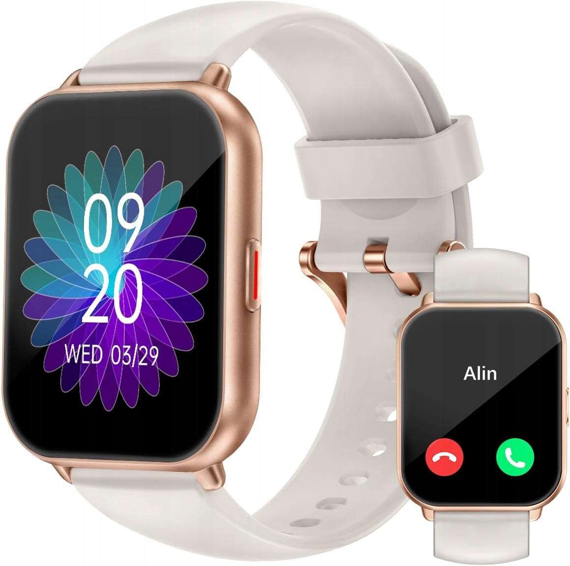 Smartwatch Z Telefonem 1.85'' Hd Do Fitnessu Monitor Pulsu SP02 Głosowy