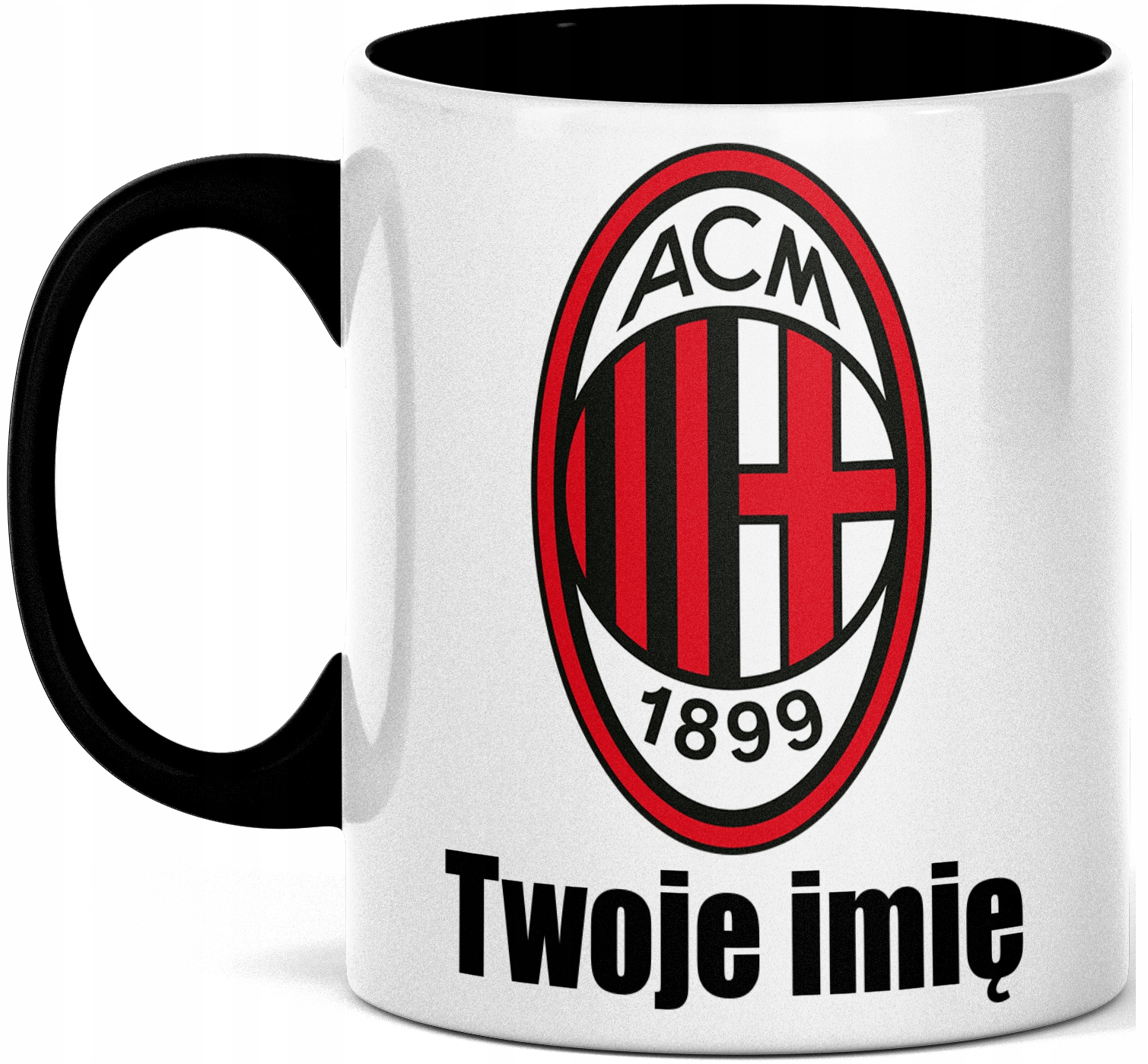 

Kubek Ac Milan Z Imieniem Własnym Nadrukiem Imię