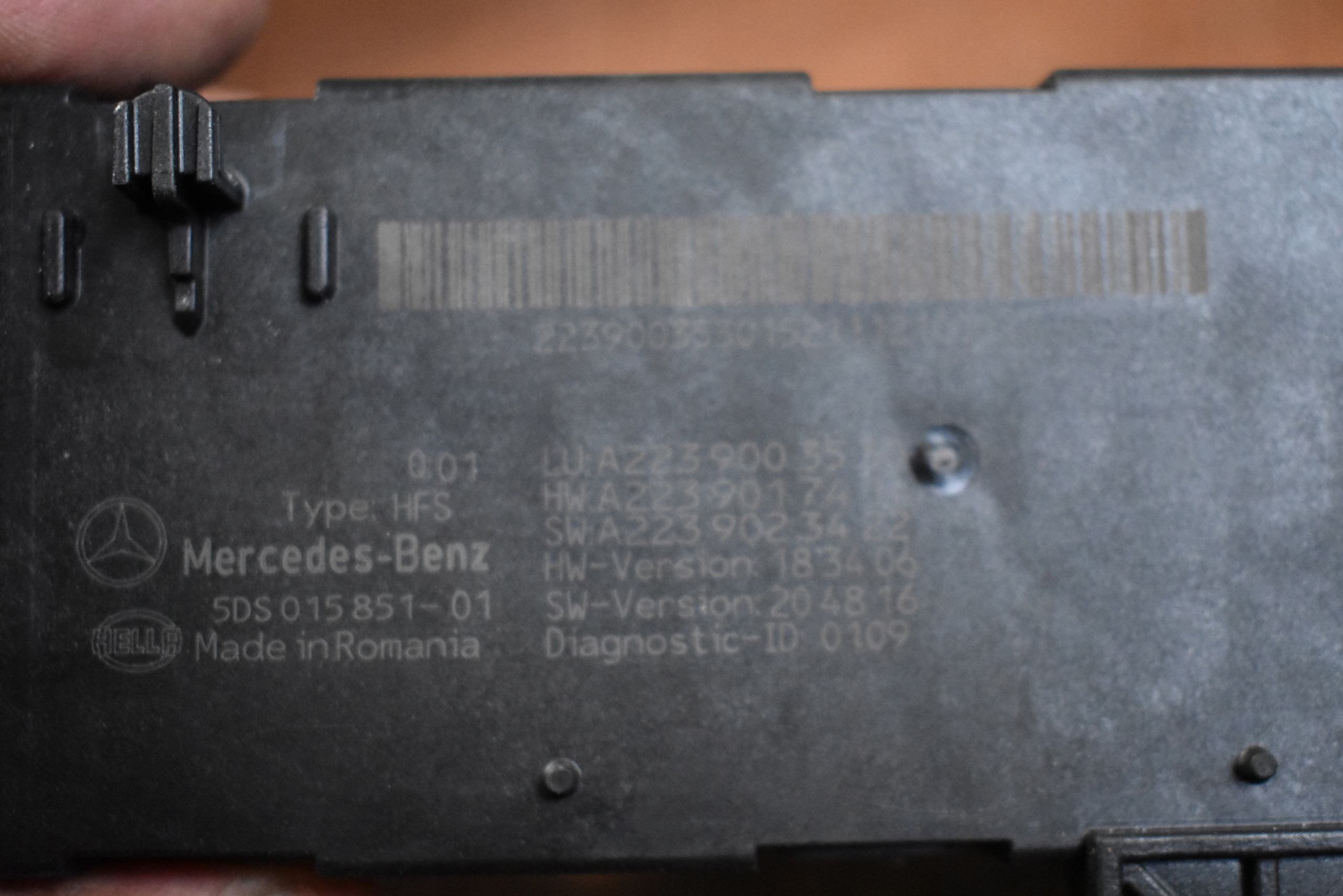 IDEALNY module control unit bonnet boot MERCEDES W206 W223 W295 1 9