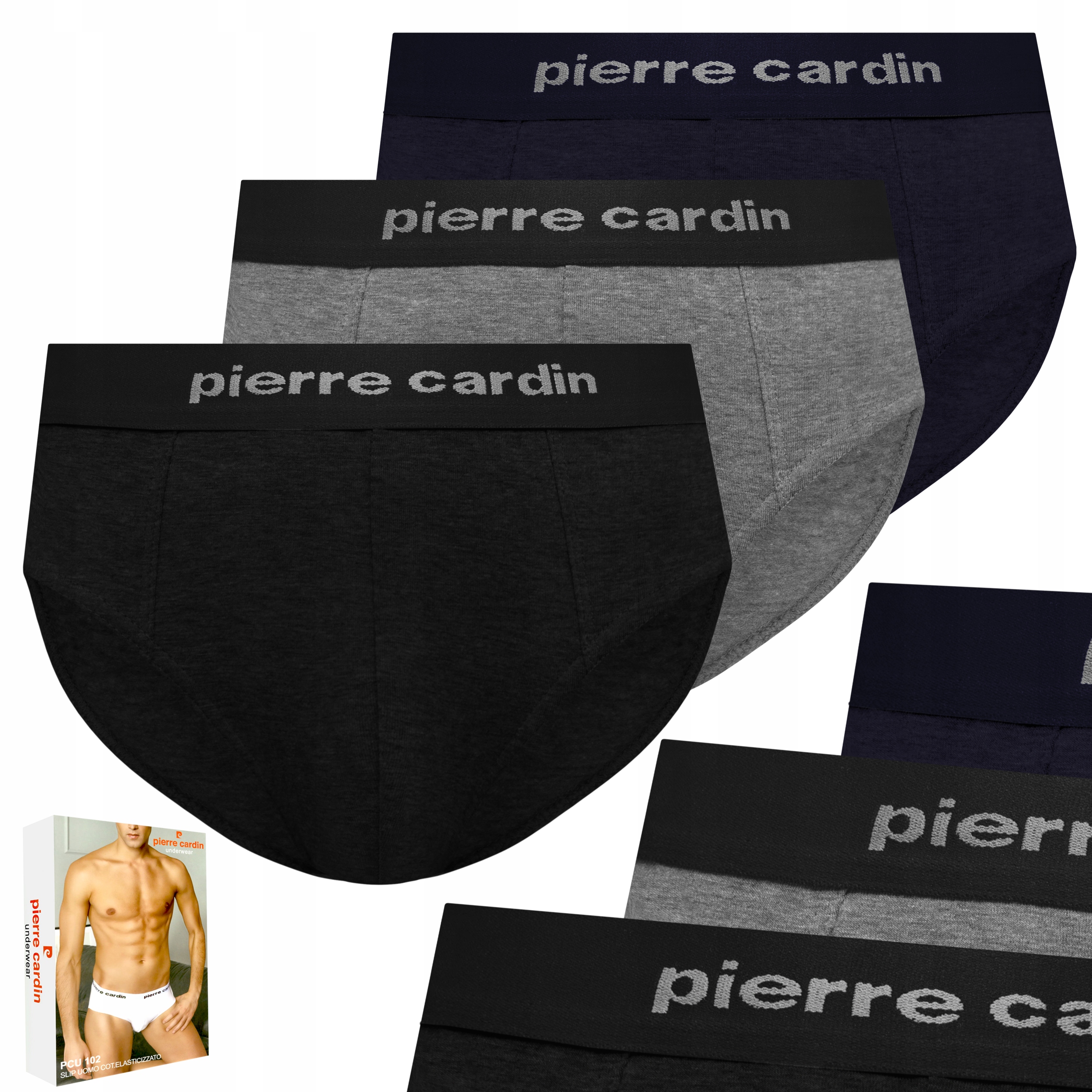 

Slipy majtki Pierre Cardin PCU102, 3-PAK, 6-XL