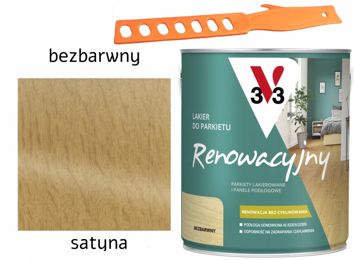 

V33 Lakier Do Parkietu Renowacyjny Satyna 5L