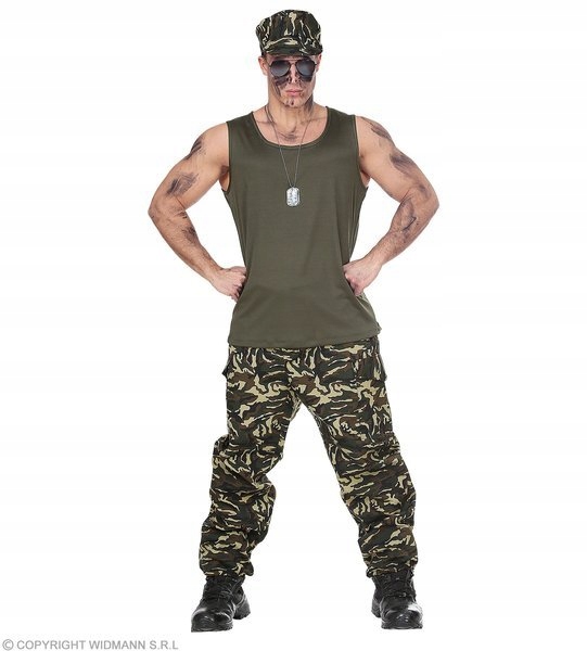 Kostým Vojáka Vojenský Voják Armáda XL