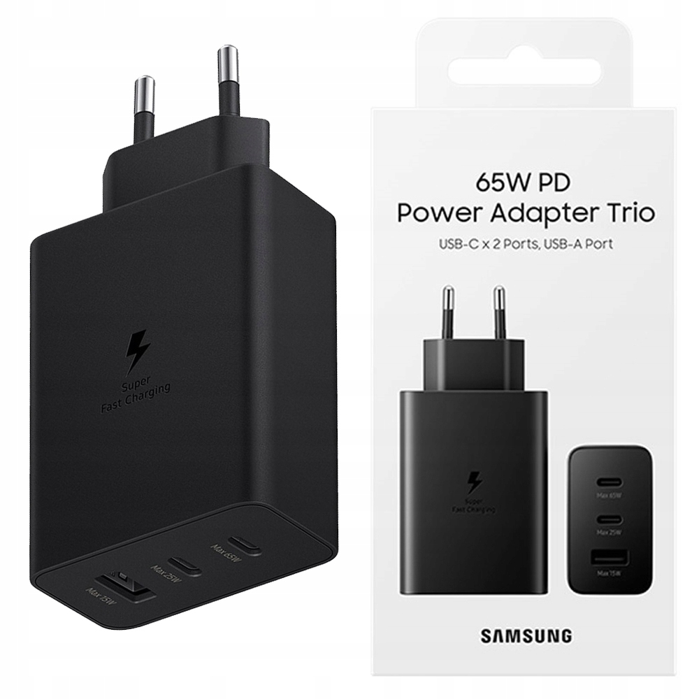 

Ładowarka Samsung Trio 65W do Galaxy S22 Ultra