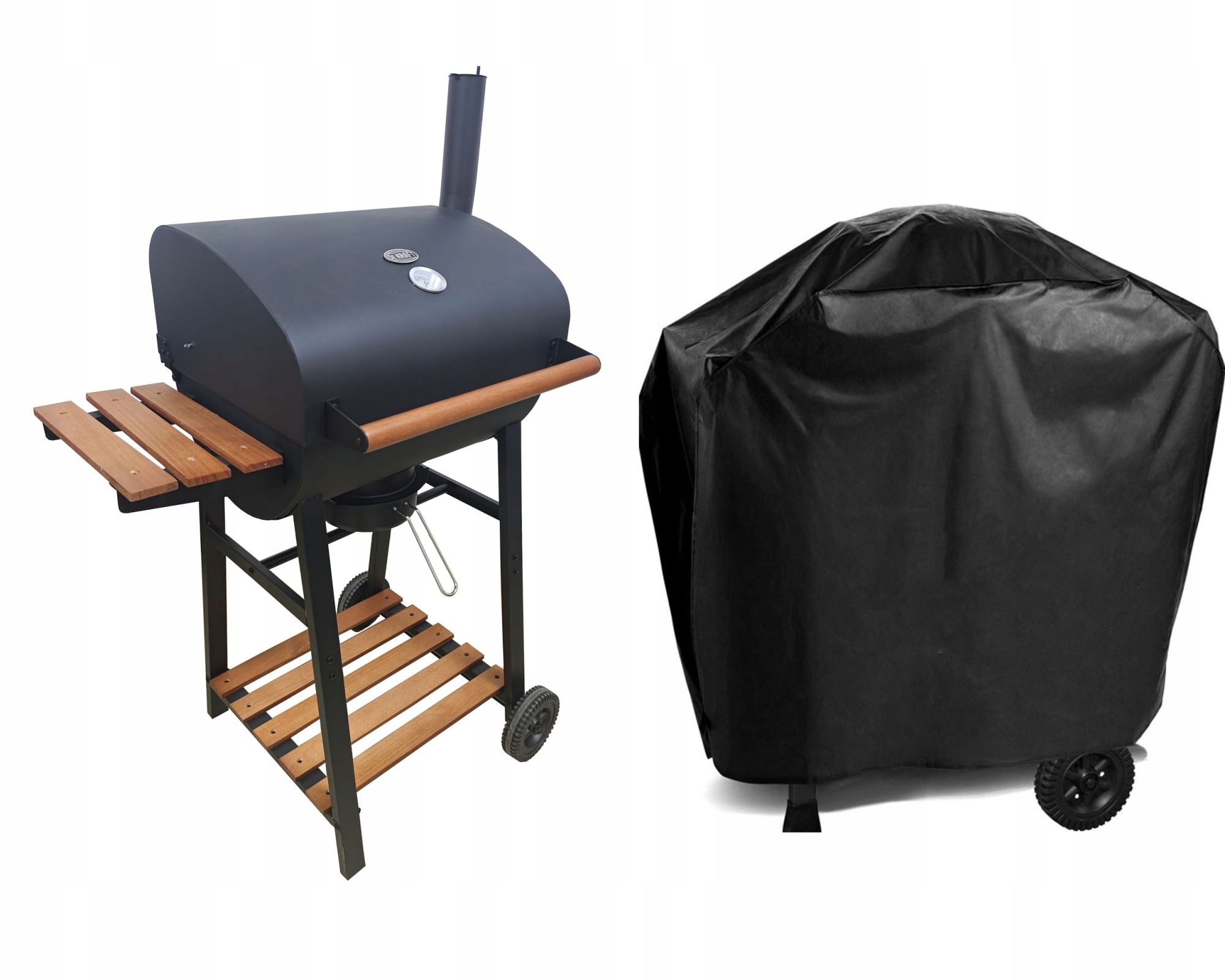 Grill Węglowy Dekraft Beczka Z Rusztem Żeliwnym Pokrowiec De Kraft