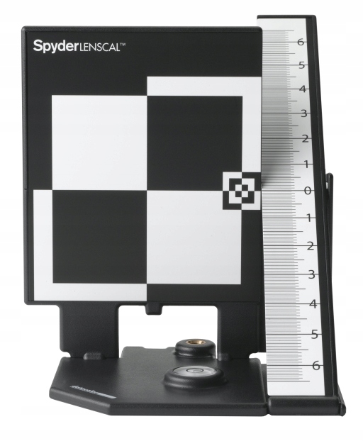 Datacolor SpyderLensCal sada umožňující korekce zaostření sady