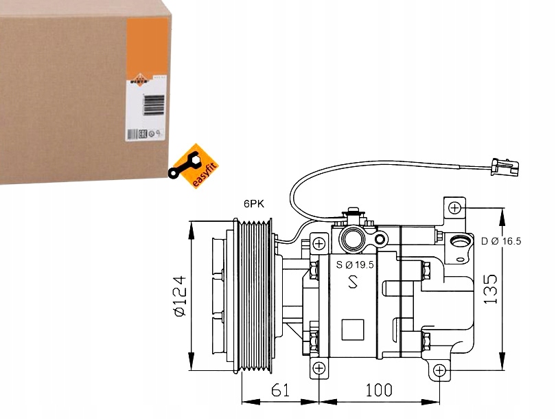 компрессор кондиционера 32233 nrf