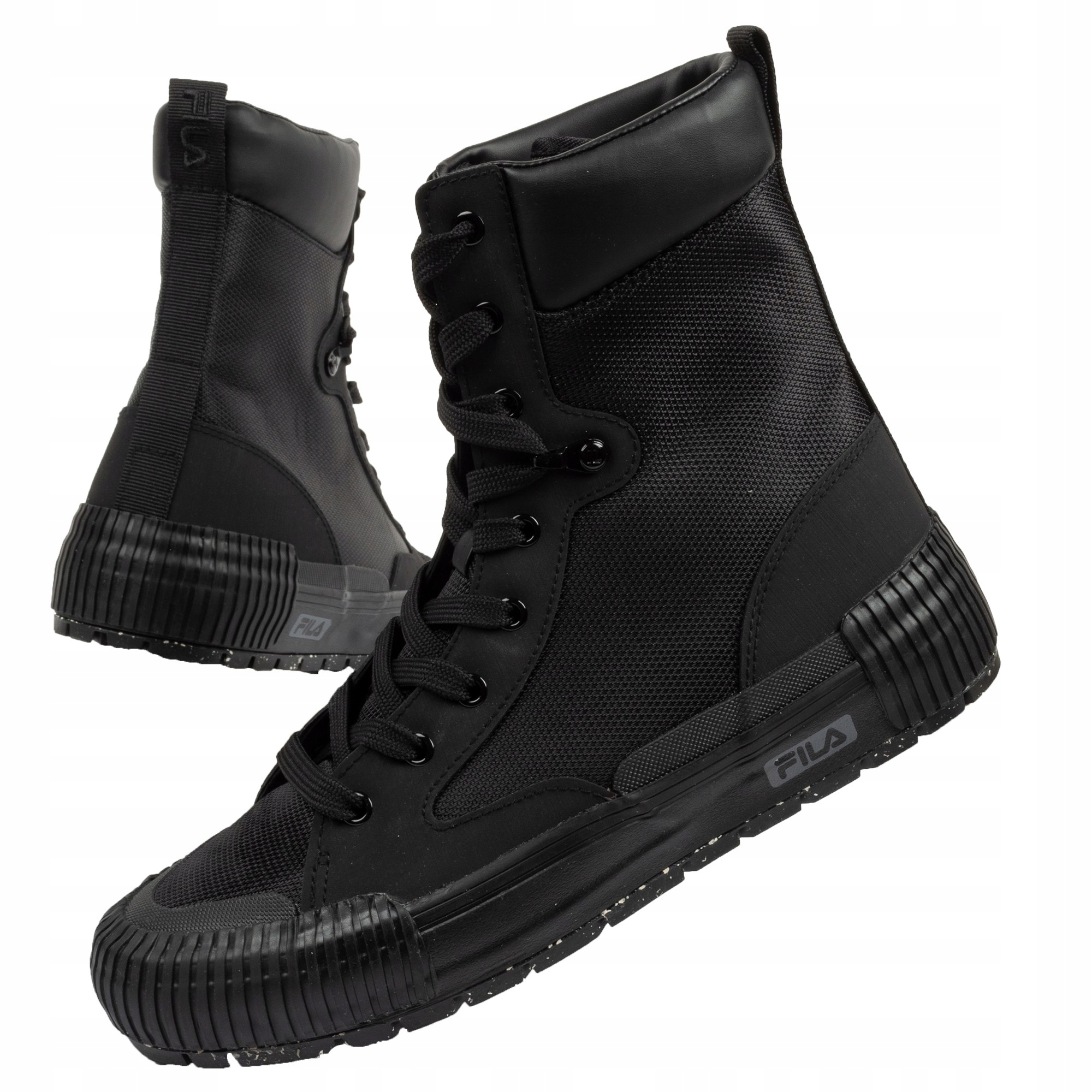 Dámské vysoké černé tenisky Fila Cityblock High vel 39 Silná podrážka