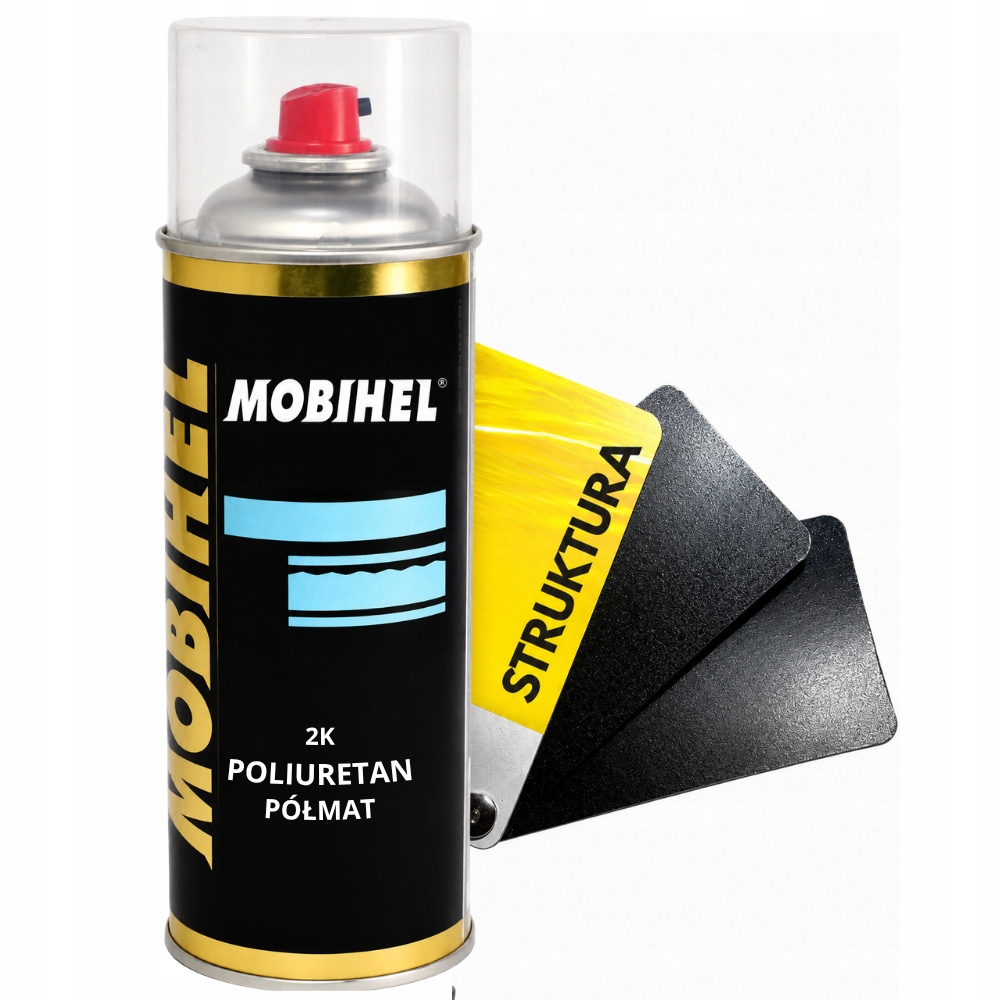 2K Poliuretan Bezbarwny Półmat Z Utw. Struktura Drobnoziarnista Spray 400ML