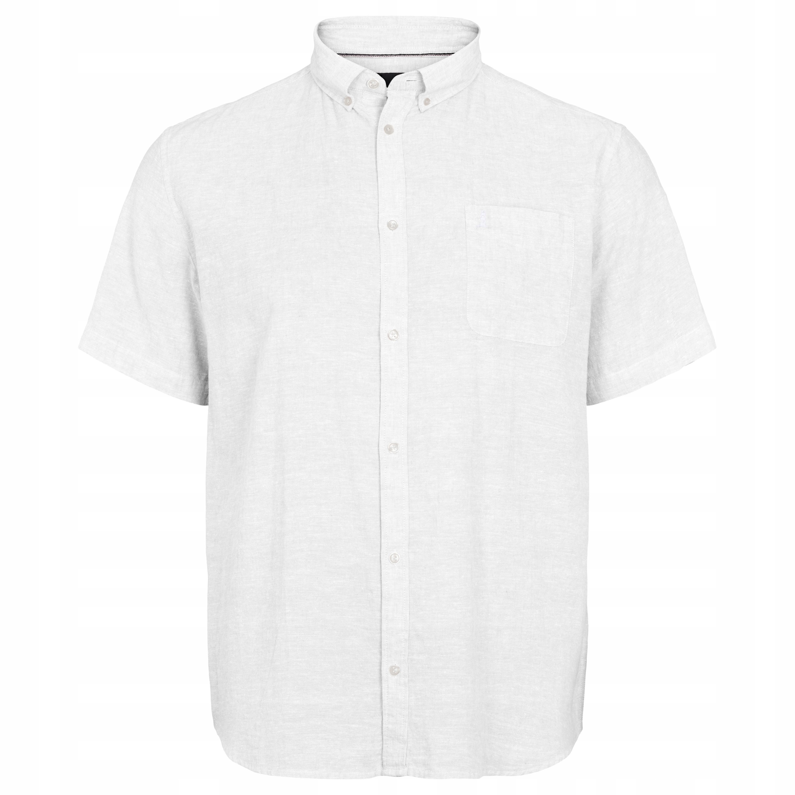 North 56°4 Velká Lněná Košile Velké Velikosti Bílá 6XL