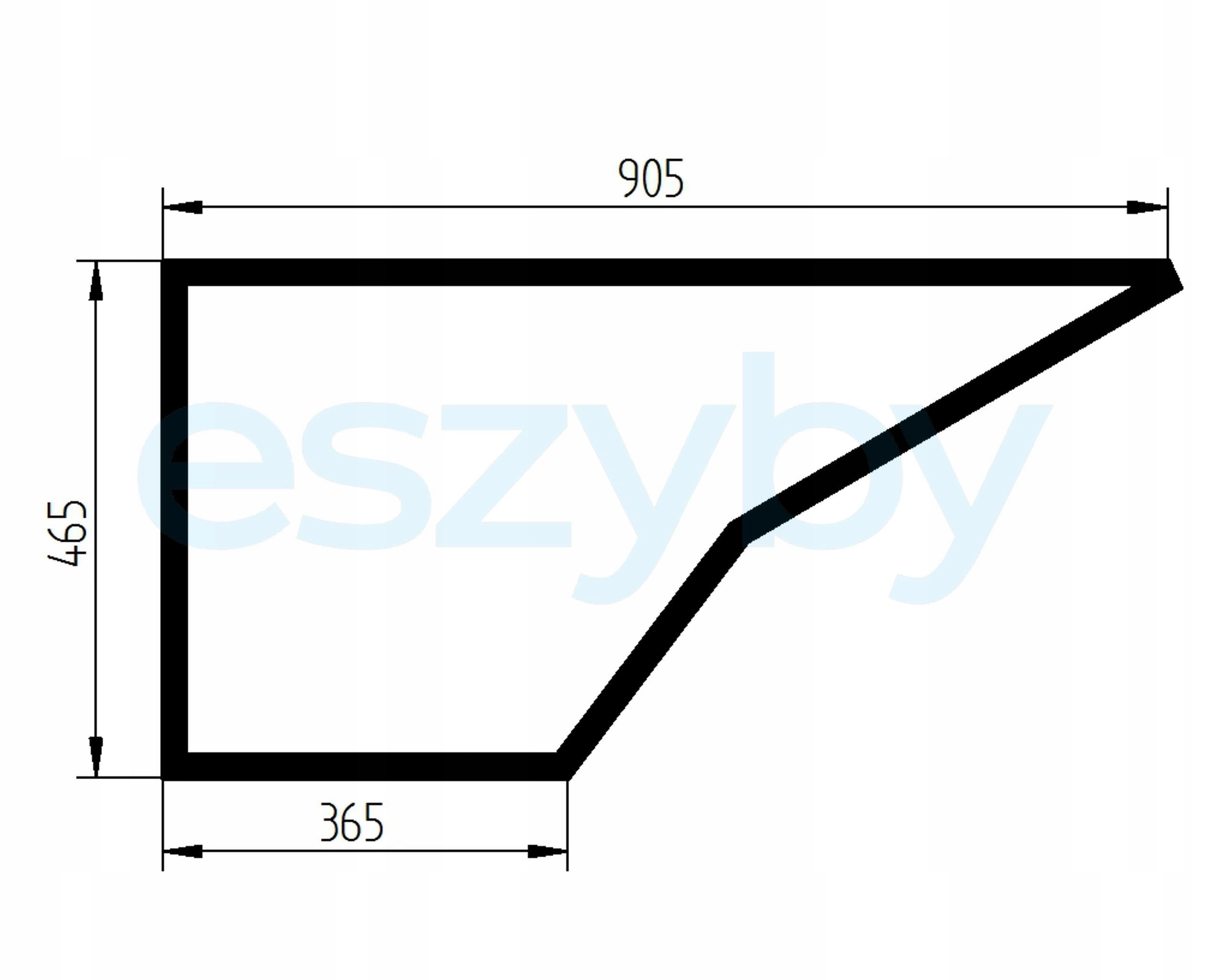 sklo vysokozdvižný vozík Manitou MC dveře spodní pravé