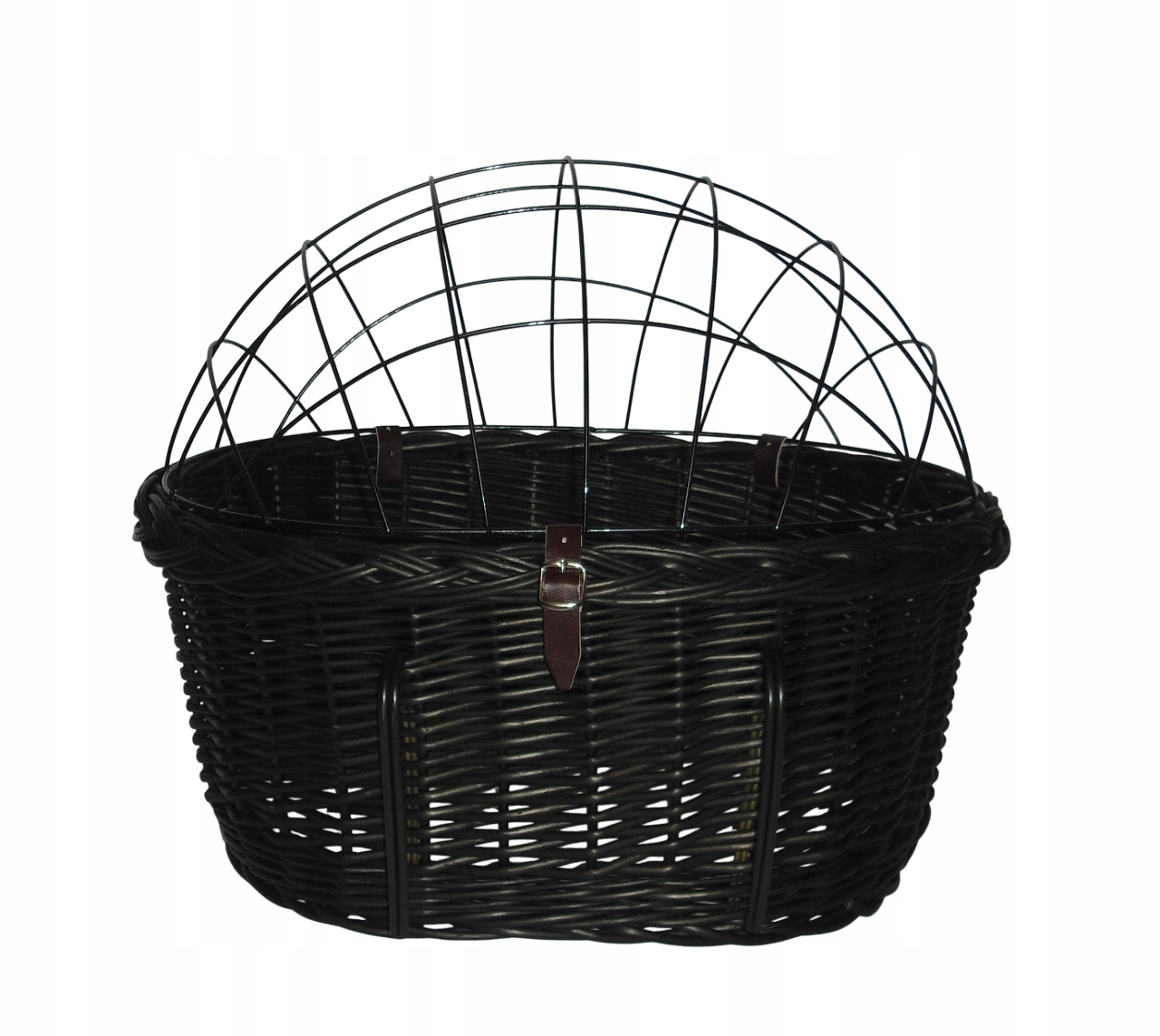 Duży transporter wiklinowy na rower Transporter dla Psa do15kg