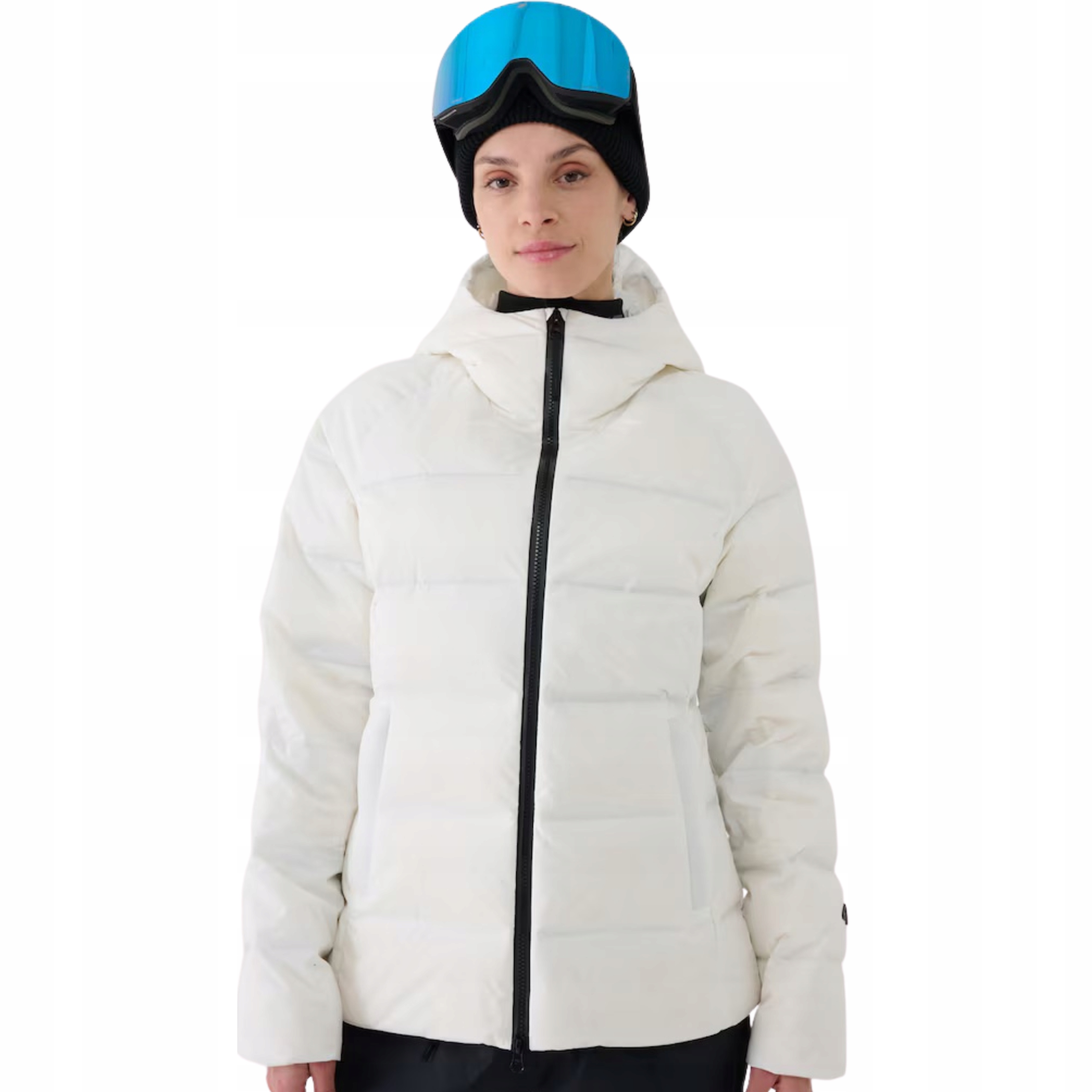 Damska Kurtka Zimowa Puchowa 4F Pro Z Kapturem Membrana 20000 Pertex S