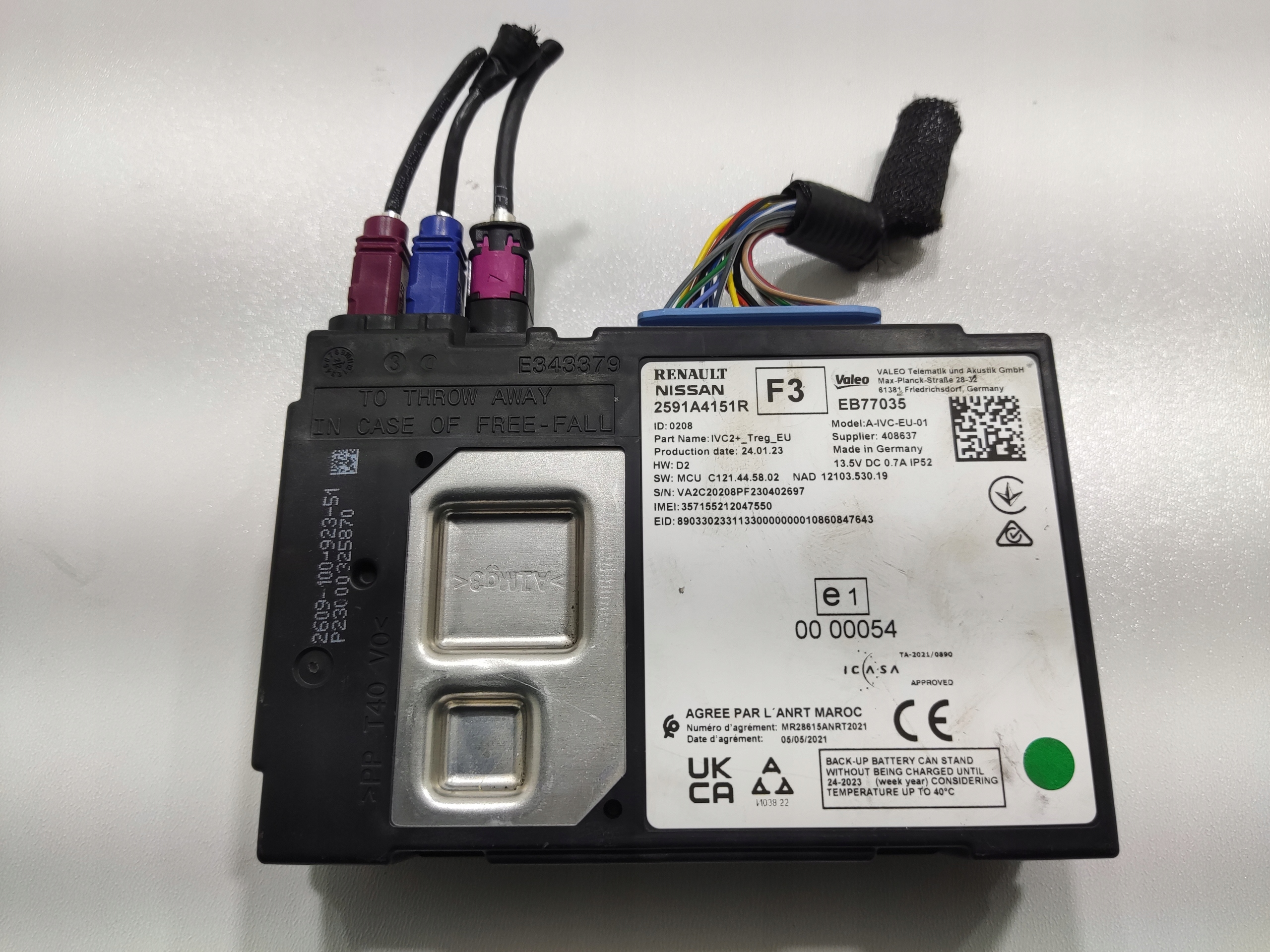 module control unit LACZNOSCI RENAULT AUSTRAL 2022-2025 2591A4151R