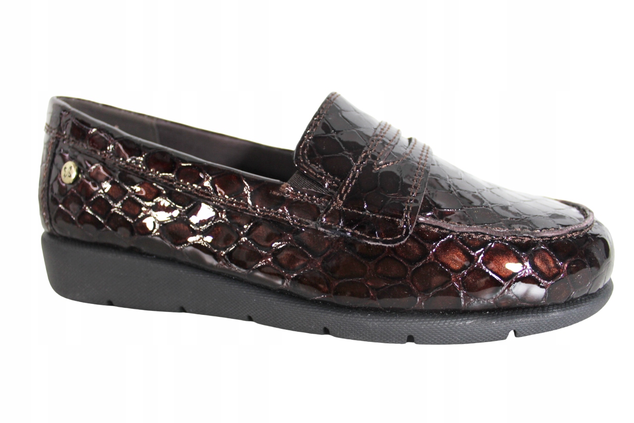 Polobotky Maciejka P2119 VEL.39 Kůže Bronz Lak