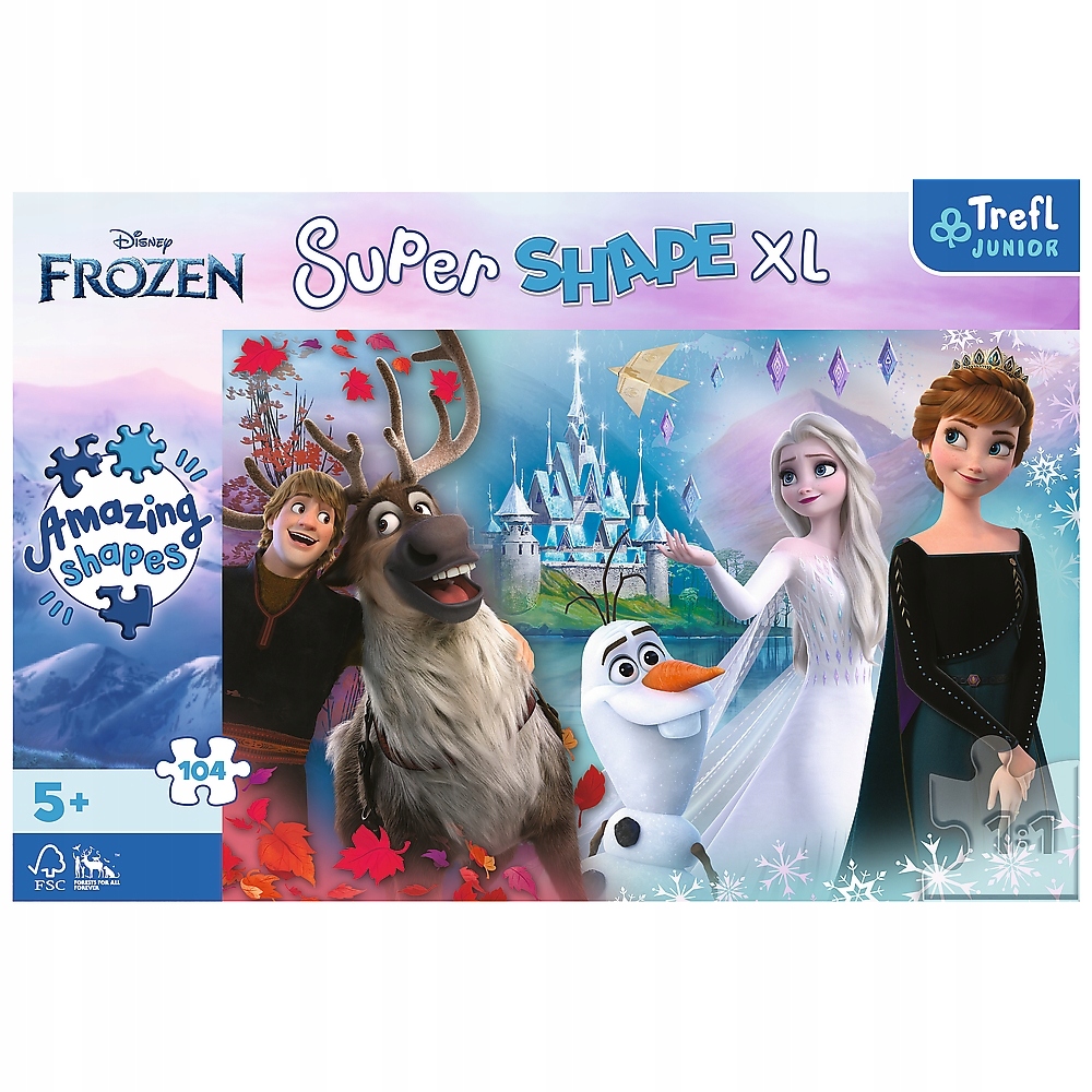 

Trefl Junior, 104 XL Shape Disney Frozen