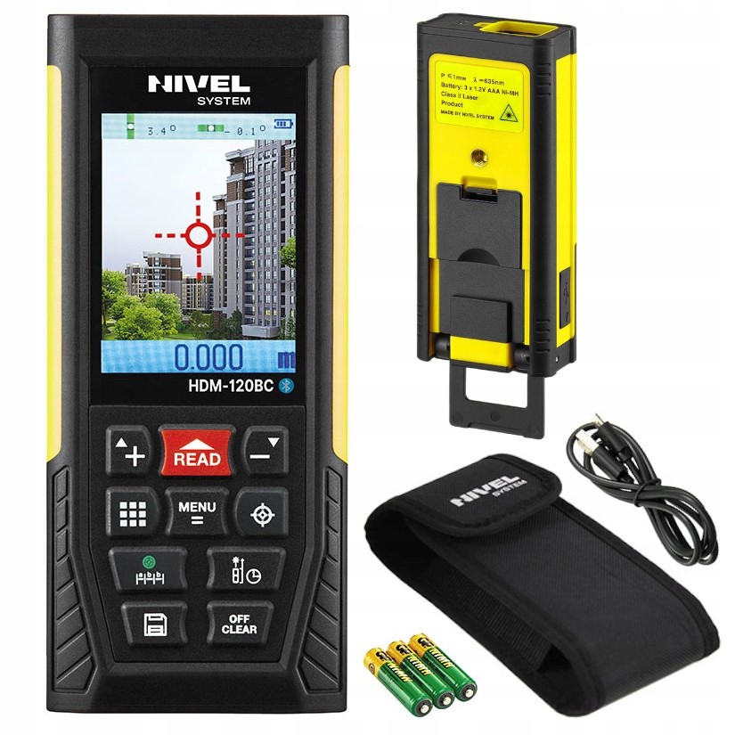 Nivel System Dalmierz laserowy Bluetooth z kamerą 120 m HDM-120BC