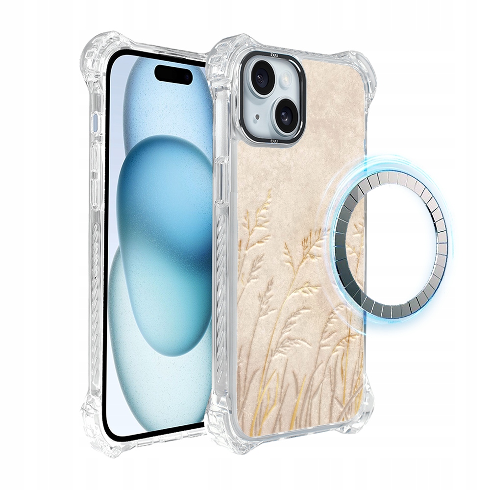 Pouzdro pro iPhone 15 Ibizu DropGuard Ultra s MagSafe, Klasy z pískovce
