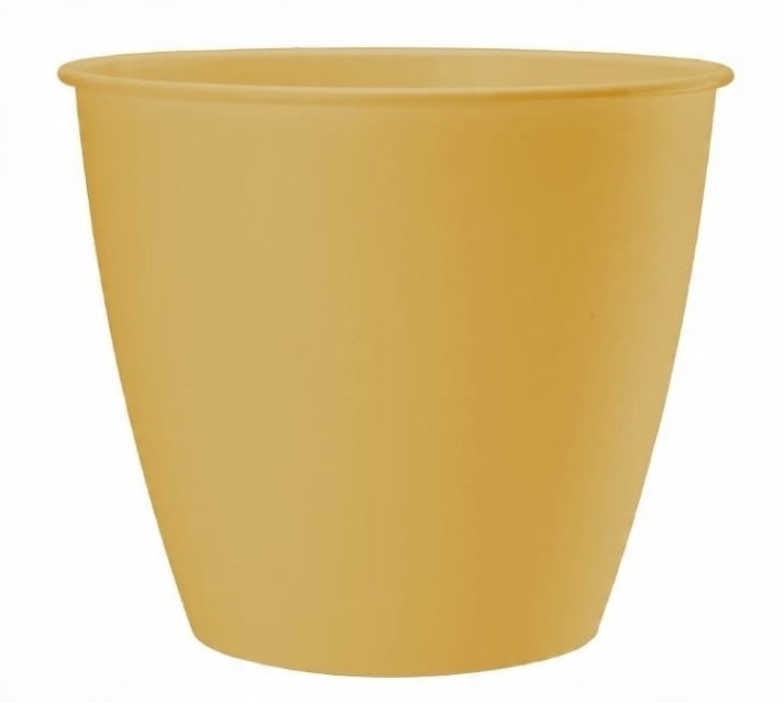 

Doniczka plastikowa Azalia 17 cm żółta musztardowa
