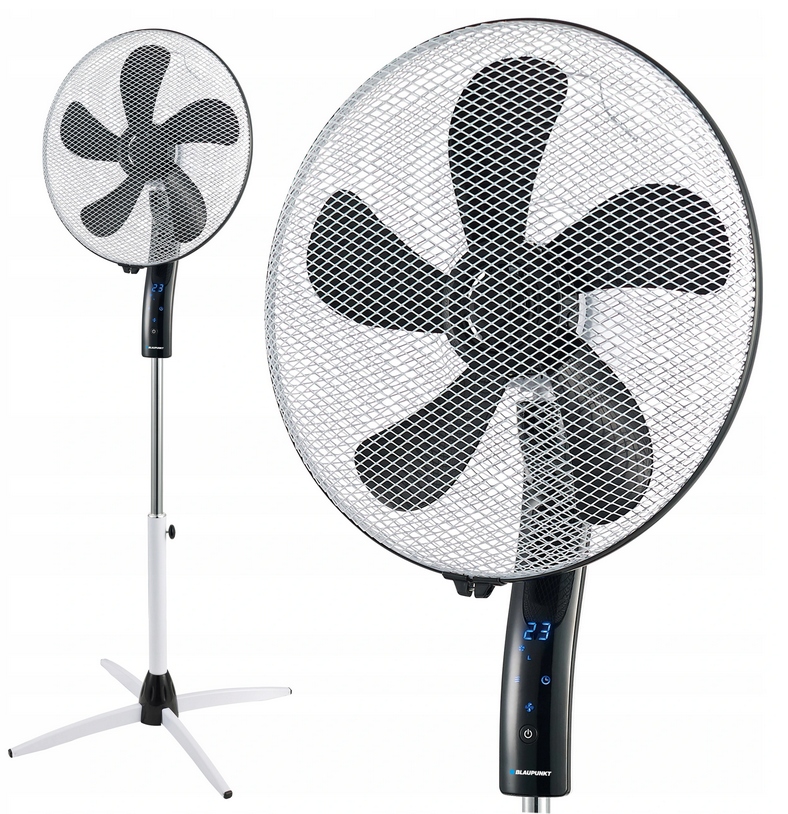 DUŻY WIATRAK PODŁOGOWY WENTYLATOR STOJĄCY NA PILOT