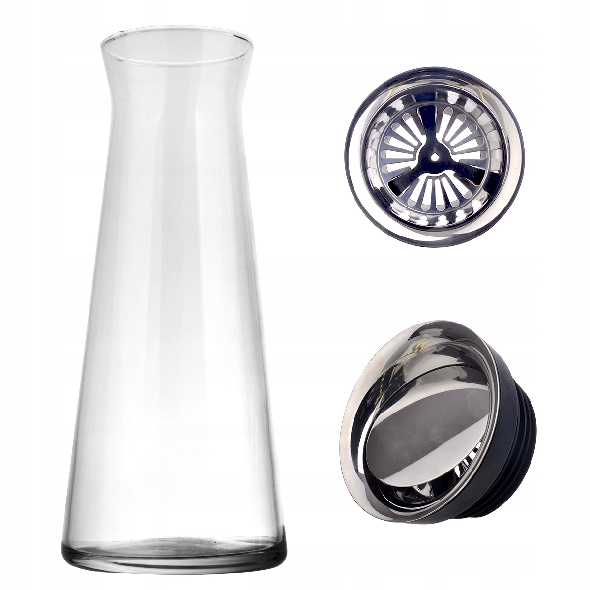 Karafka z korkiem i sitkiem 1,1l do wody soku lemoniady Rodzaj karafka