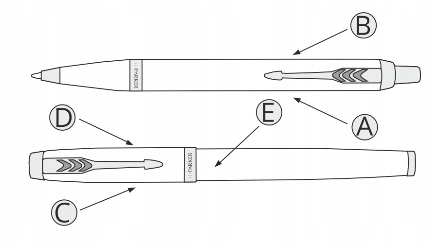 ZESTAW PARKER PREZENT IM DŁUGOPIS PIÓRO CZARNY BLACK ZŁOTY GT GRAWER ŚWIĘTA Rodzaj pióro i długopis