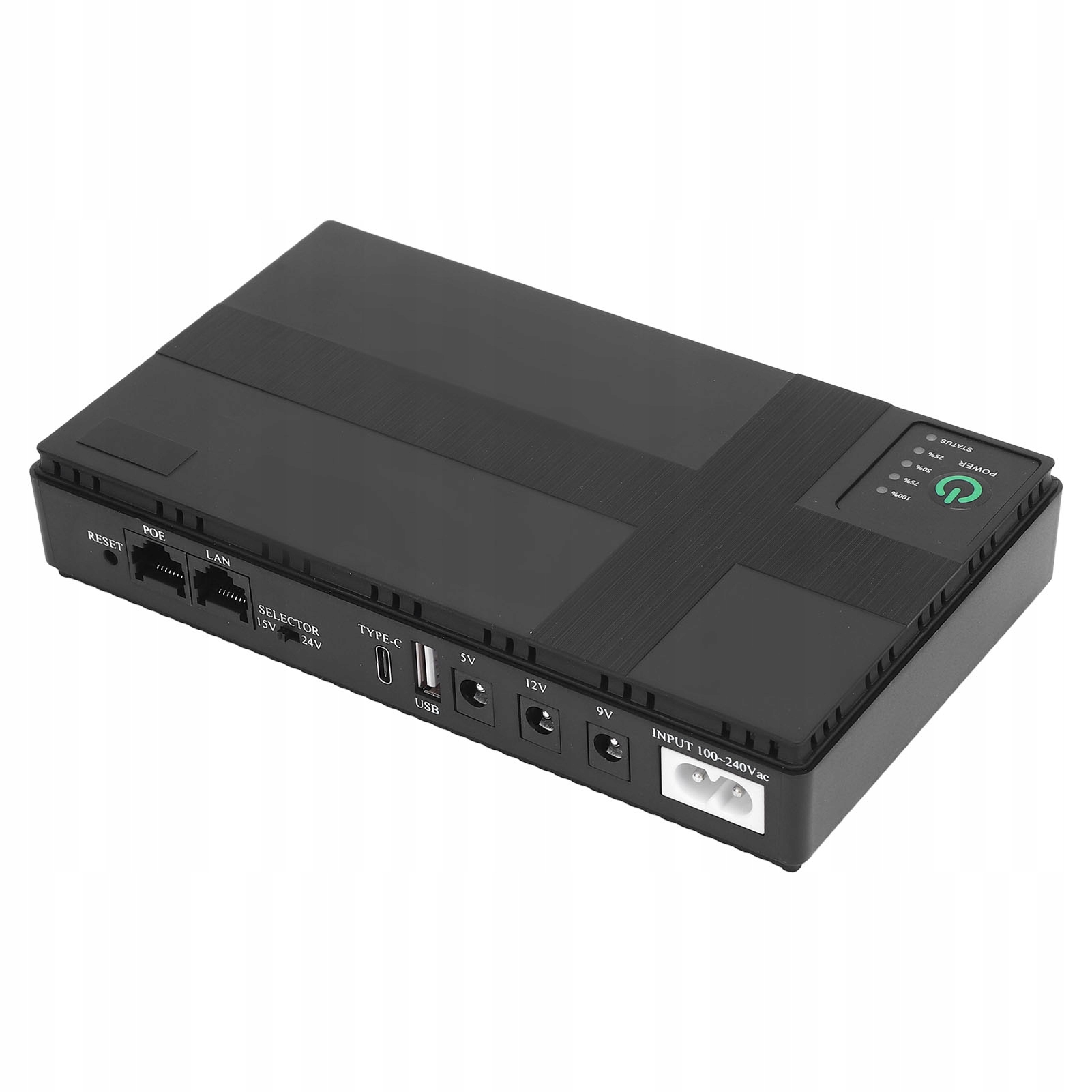 Mini Ups záložní zdroj pro kamerový router 5V/9V/12V/15V/24V 18W 20000 mAh