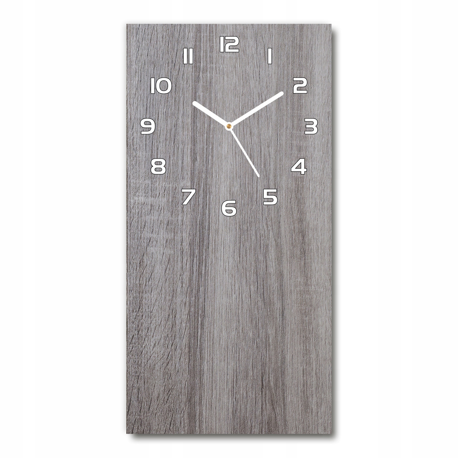 

Piękny szklany zegar ścienny Drewno 30x60 pionowy