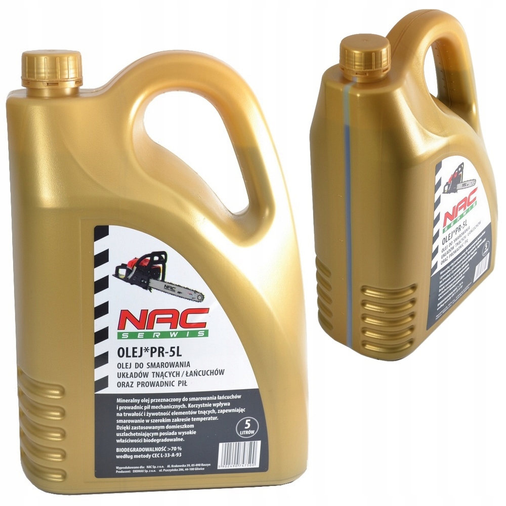 

Nac Olej Do Smarowania Łańcucha Piły Pilarek 5L