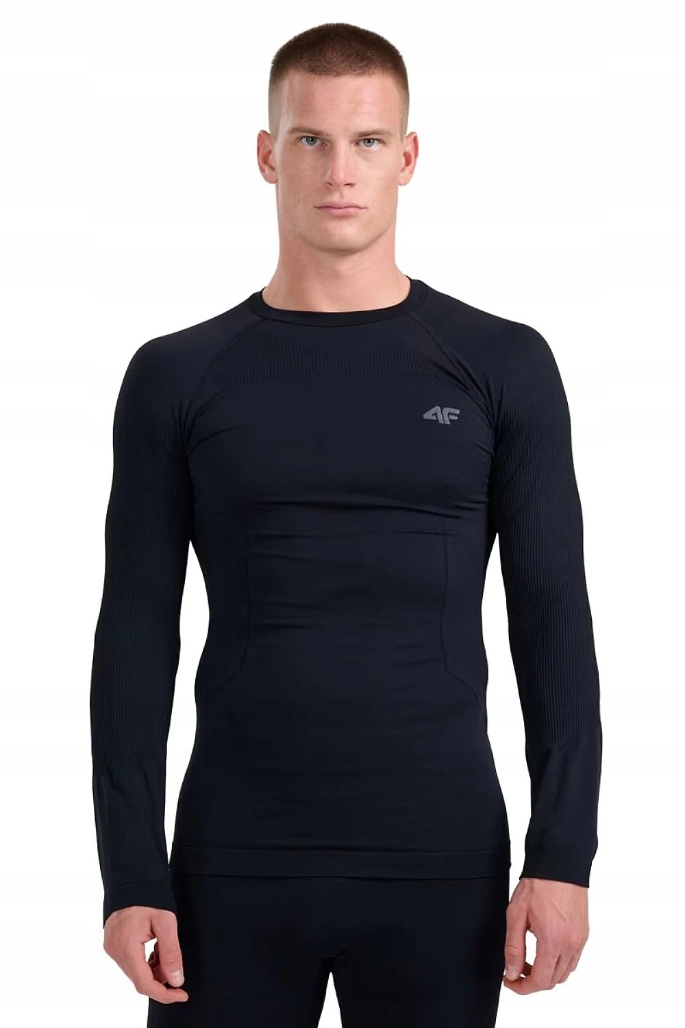 T-shirt 4F 4FWAW25USEAM233 Ls 20S/Deep Black