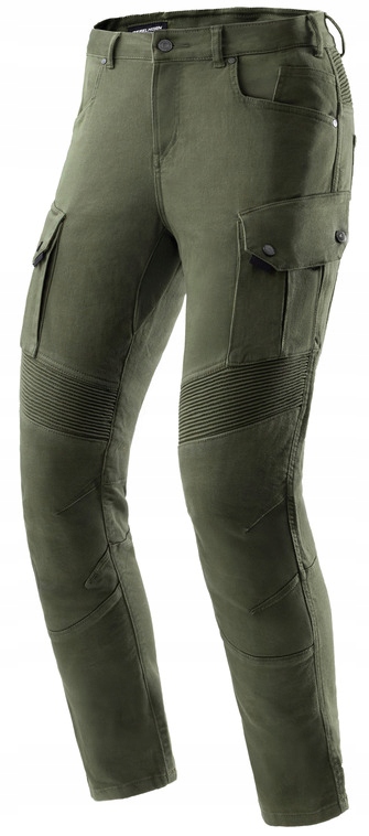 Rebelhorn Faster Olive Green Džínsy Pánske Motocyklové Nohavice Zelené