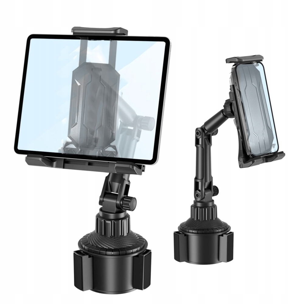 Uchwyt Samochodowy na Tablet I Telefon do CupHolder, Uniwersalny do Aut