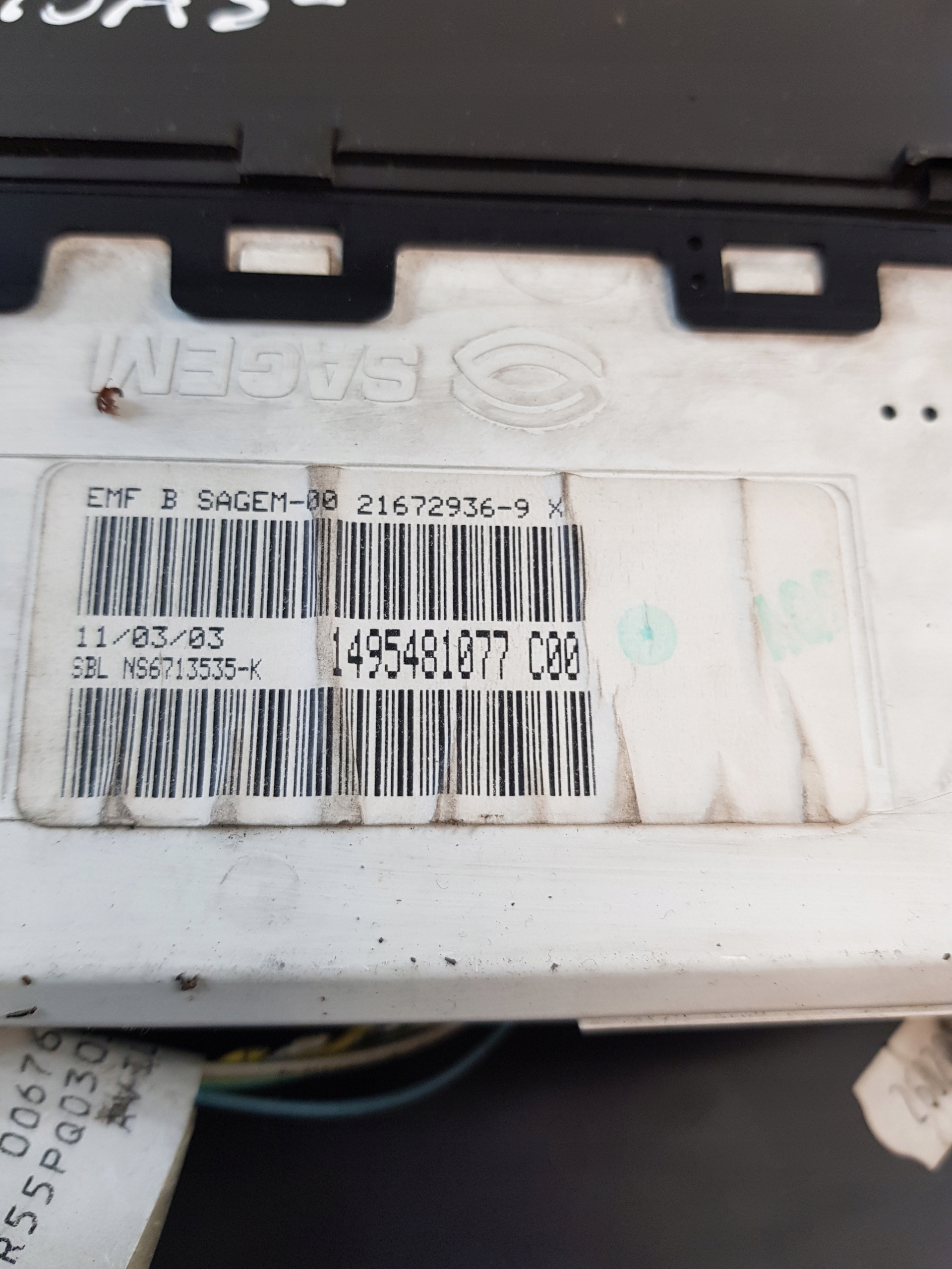 display RADIA OE 1495481077 CITROEN C8