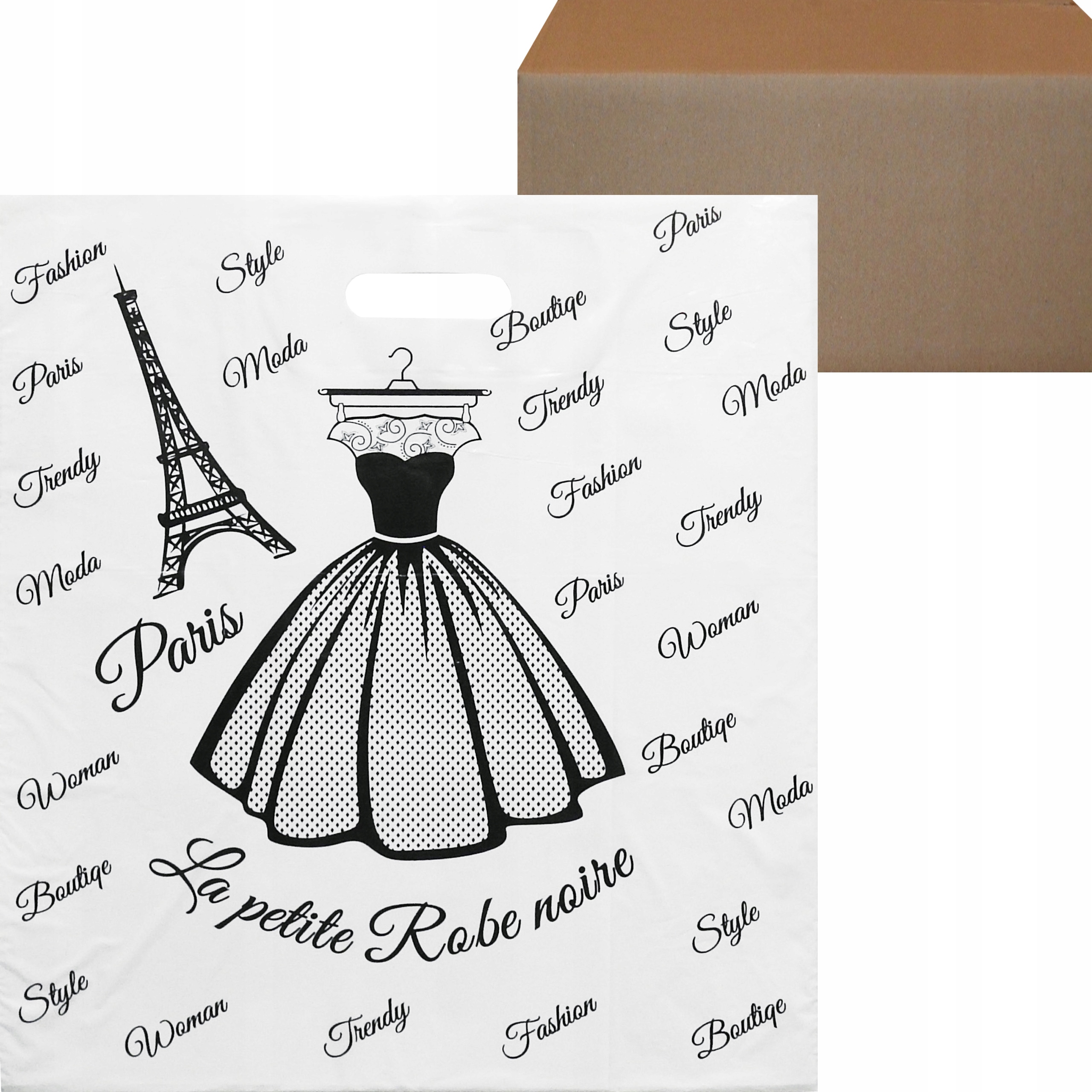 reklamówki foliowe torby Sukienka 39x44 cm 500 szt.