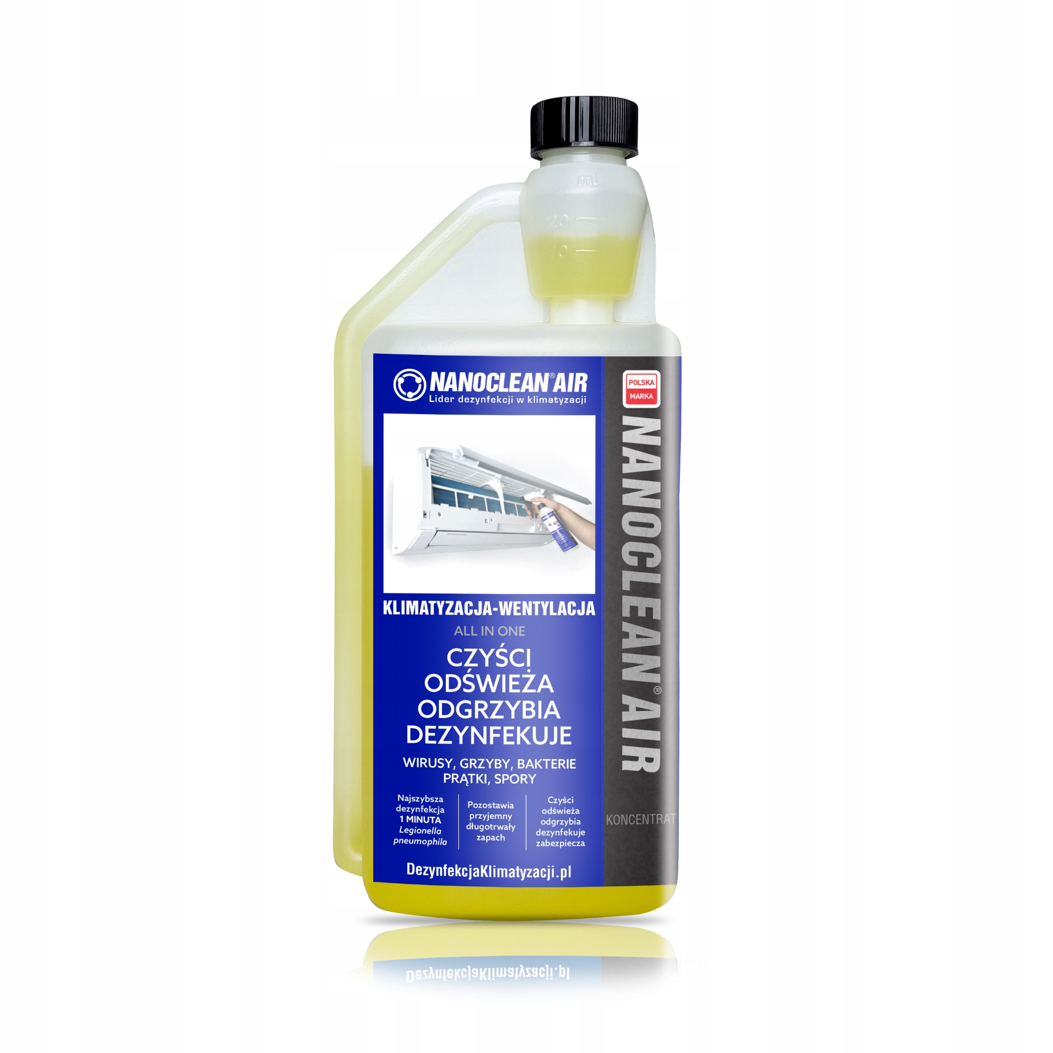 Nanoclean Citrusový Biocidní Koncentrát 1 L Pro Klimatizaci A Chlazení