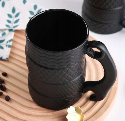 KUBEK OPONY CERAMICZNY Z KLUCZEM + ŁYŻECZKA MECHANIKA DLA CHŁOPAKA KIEROWCY Producent inny