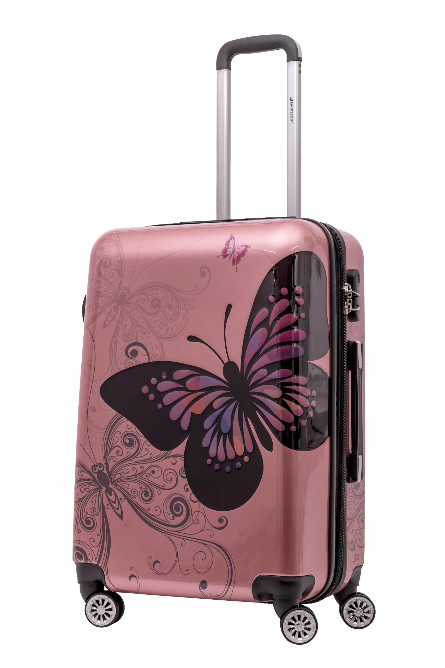 WALIZKA PODRÓŻNA ROZMIAR ŚREDNI M 60L WALIZKI BAGIA POLICARBON Wysokość 67 cm