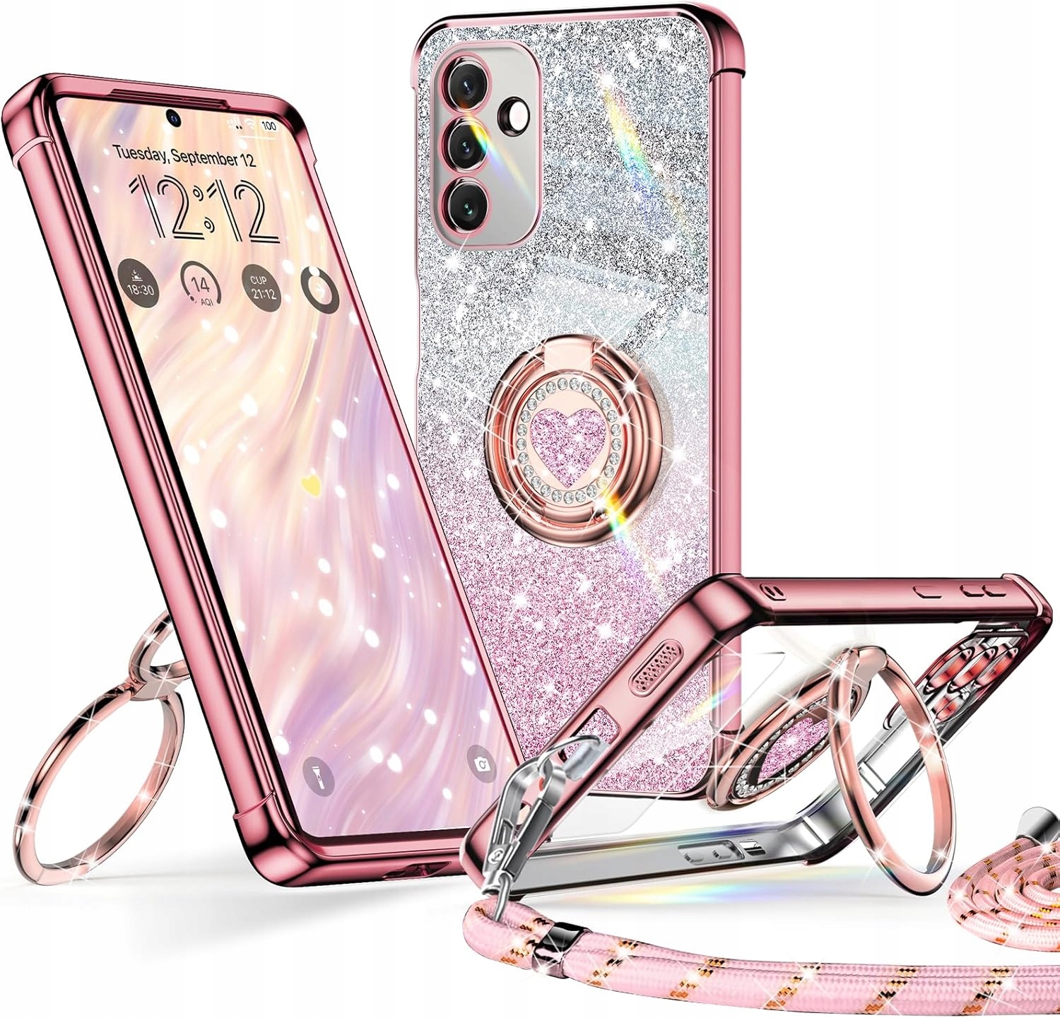 Xyz Pouzdro pro Samsung Galaxy S25 se stojánkem, roztomilé, luxusní