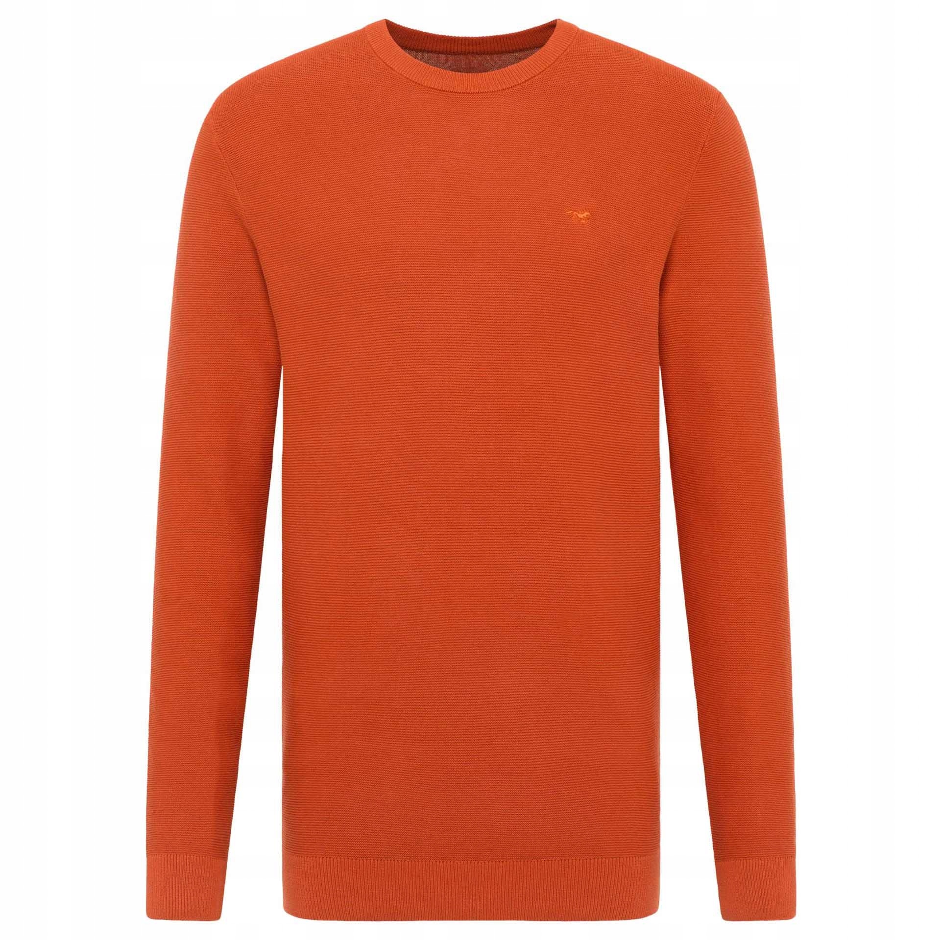 Pánský svetr Mustang Elliot Orange Rayo, velikost M